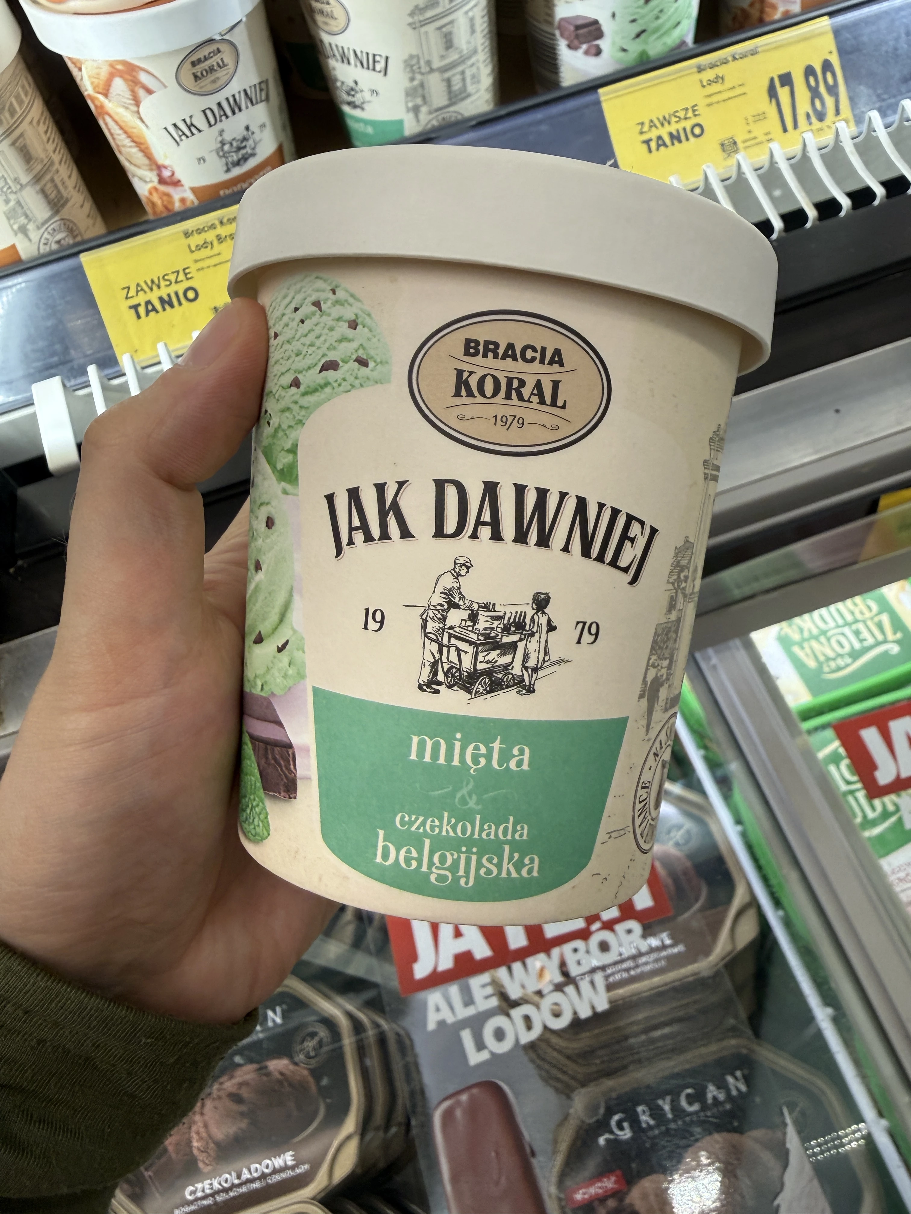 Bracia Koral Jak Dawniej Mięta & Czekolada Belgijska | 250g / 450ml