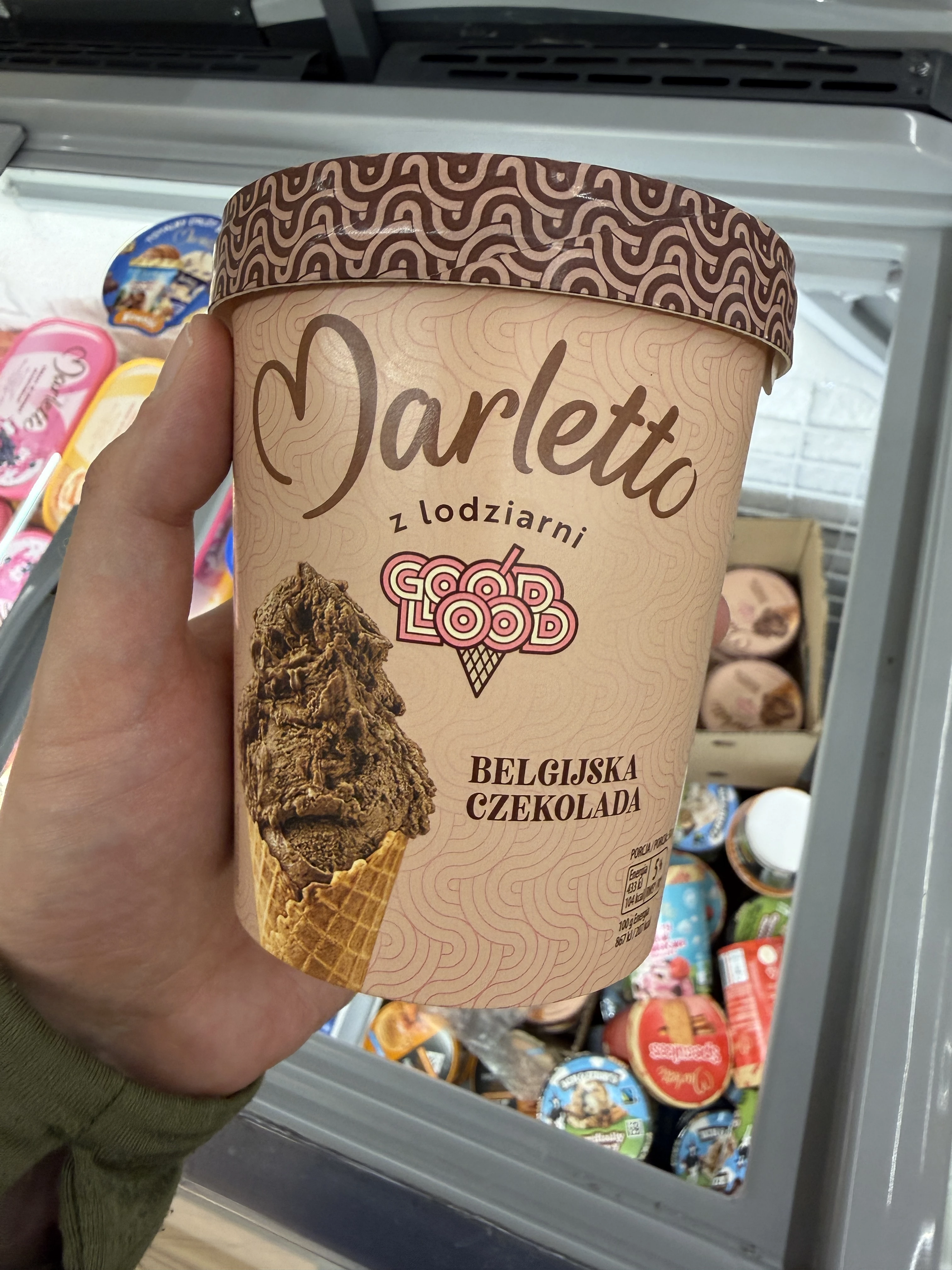 Marletto Lody Belgijska Czekolada | 463ml / 375g