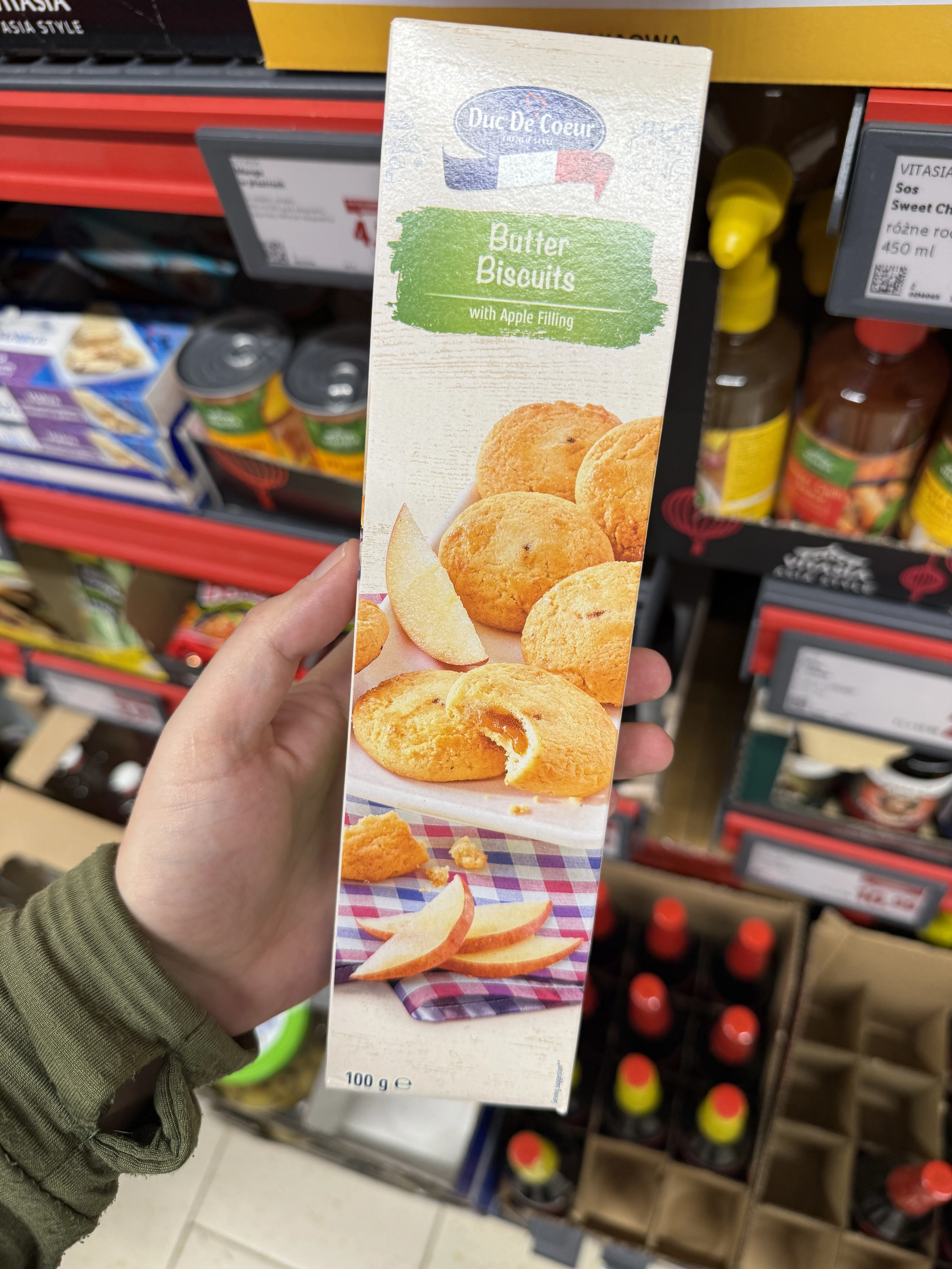 Duc De Coeur Butter Biscuits With Apple Filling | 100g