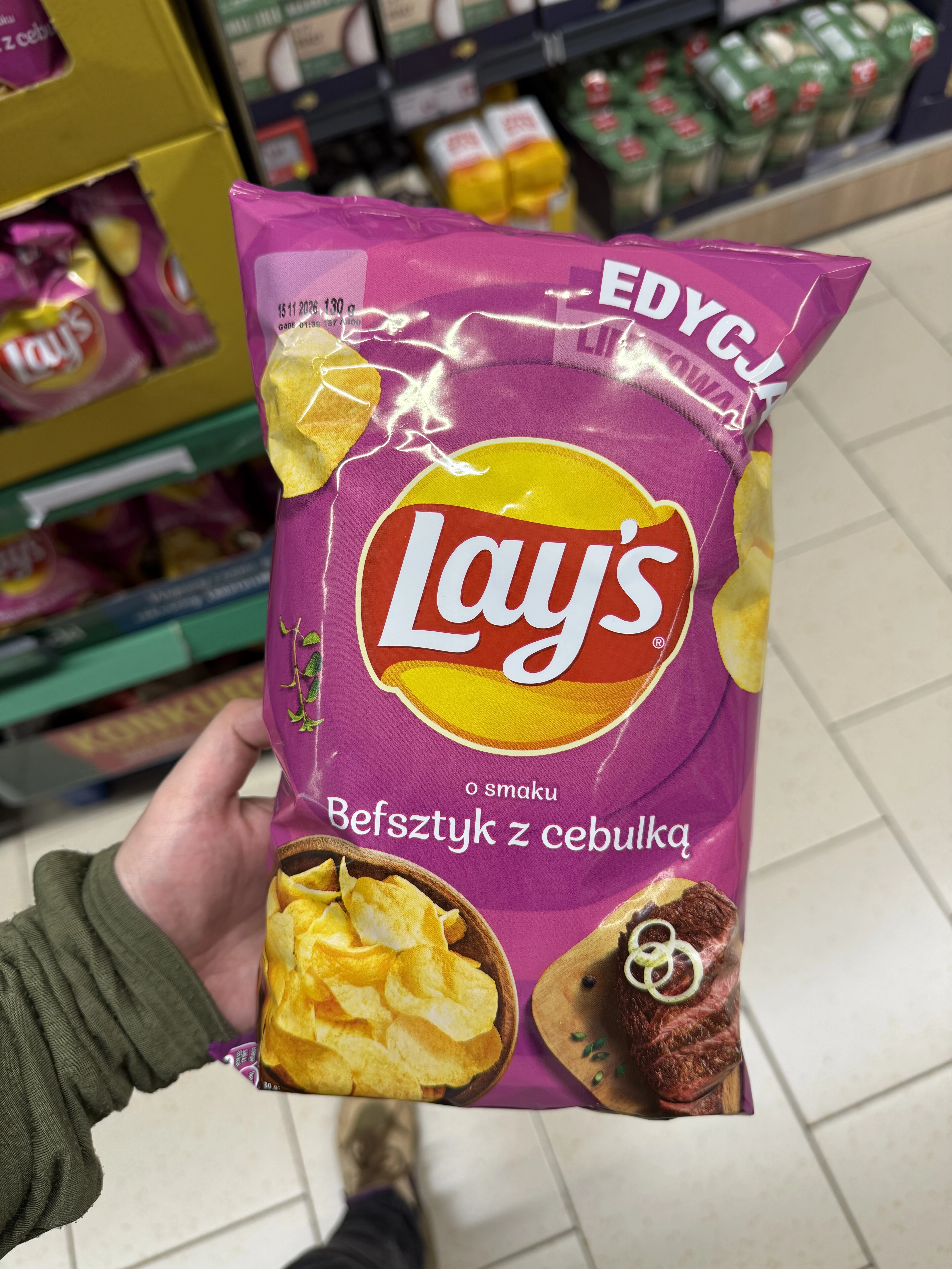 Lay’s Befsztyk z cebulką (edycja limitowana) | 130g