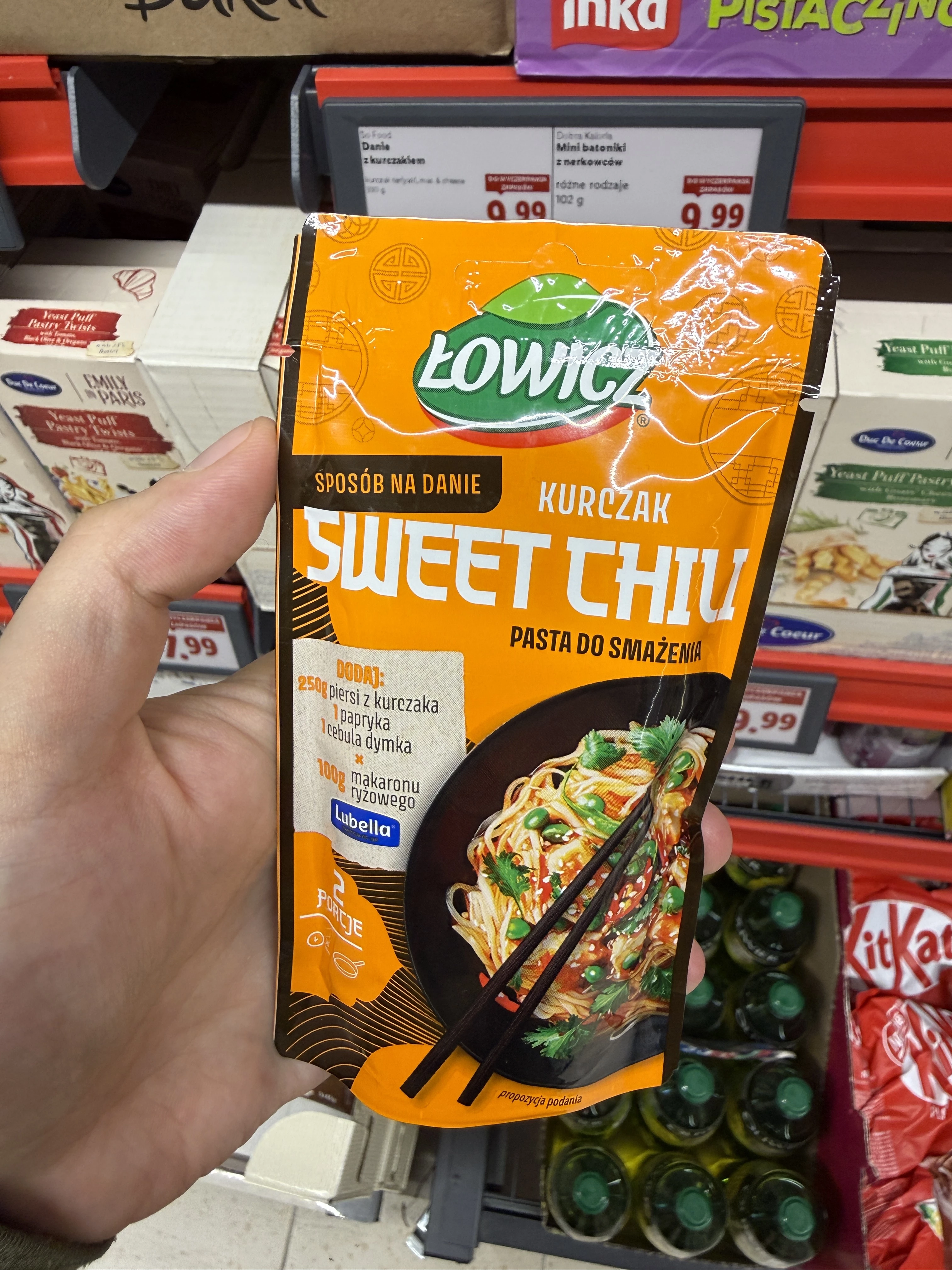 Łowicz Pasta do smażenia Kurczak Sweet Chili | 100g