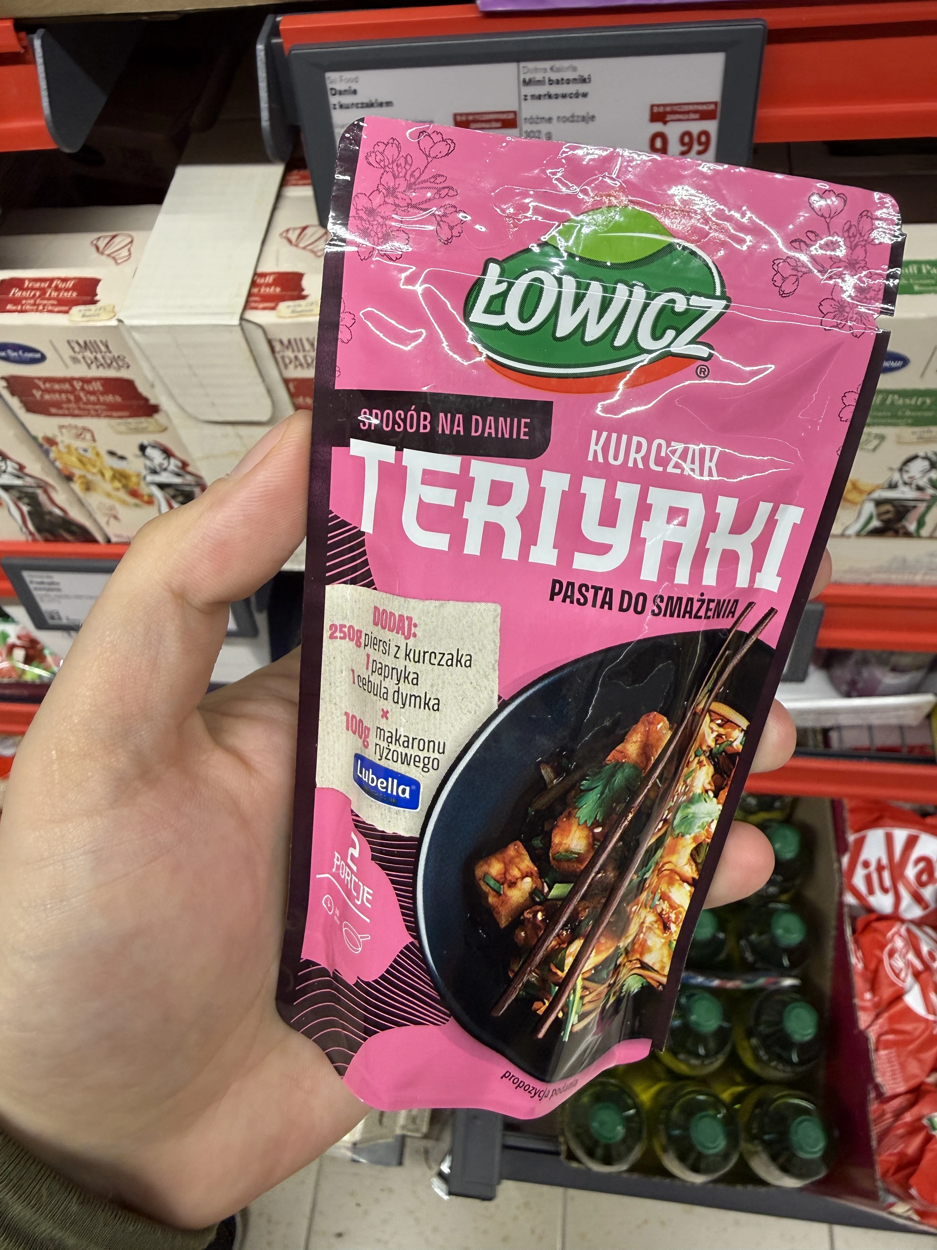 Łowicz Pasta do smażenia Kurczak Teriyaki | 100g