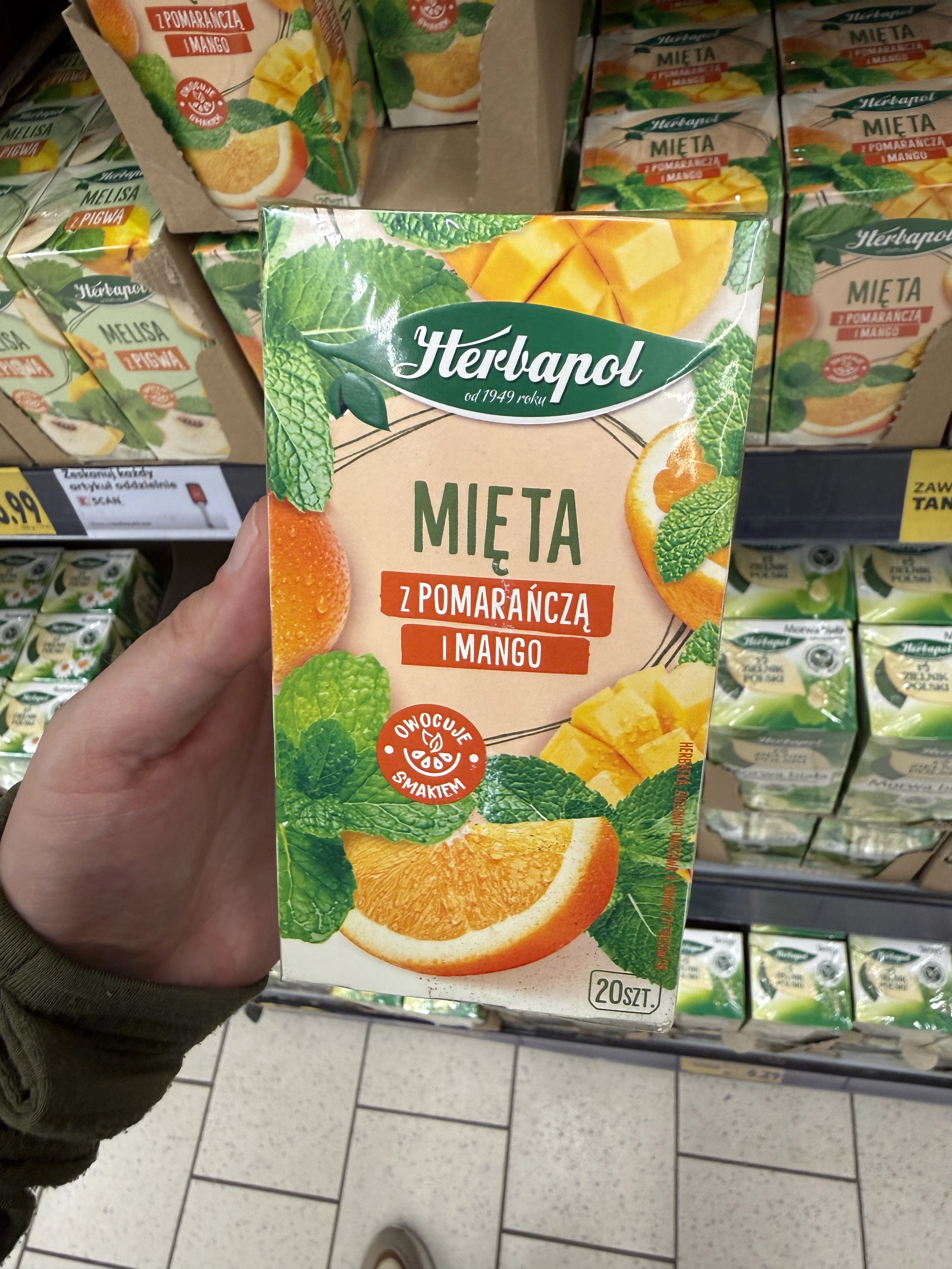 Herbapol Zielnik Polski Mięta z pomarańczą i mango | 30g