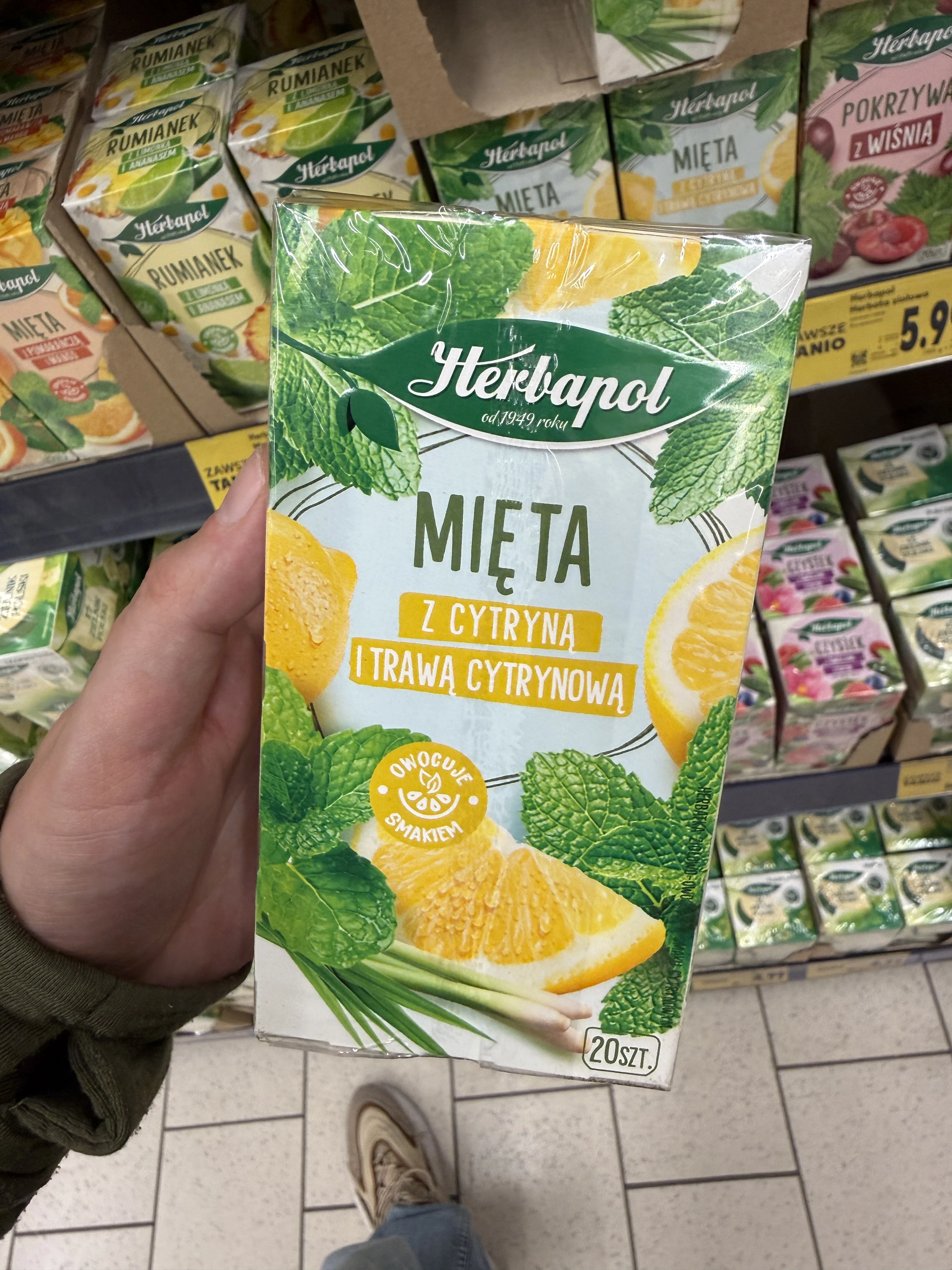 Herbapol Mięta z cytryną i trawą cytrynową | 30g