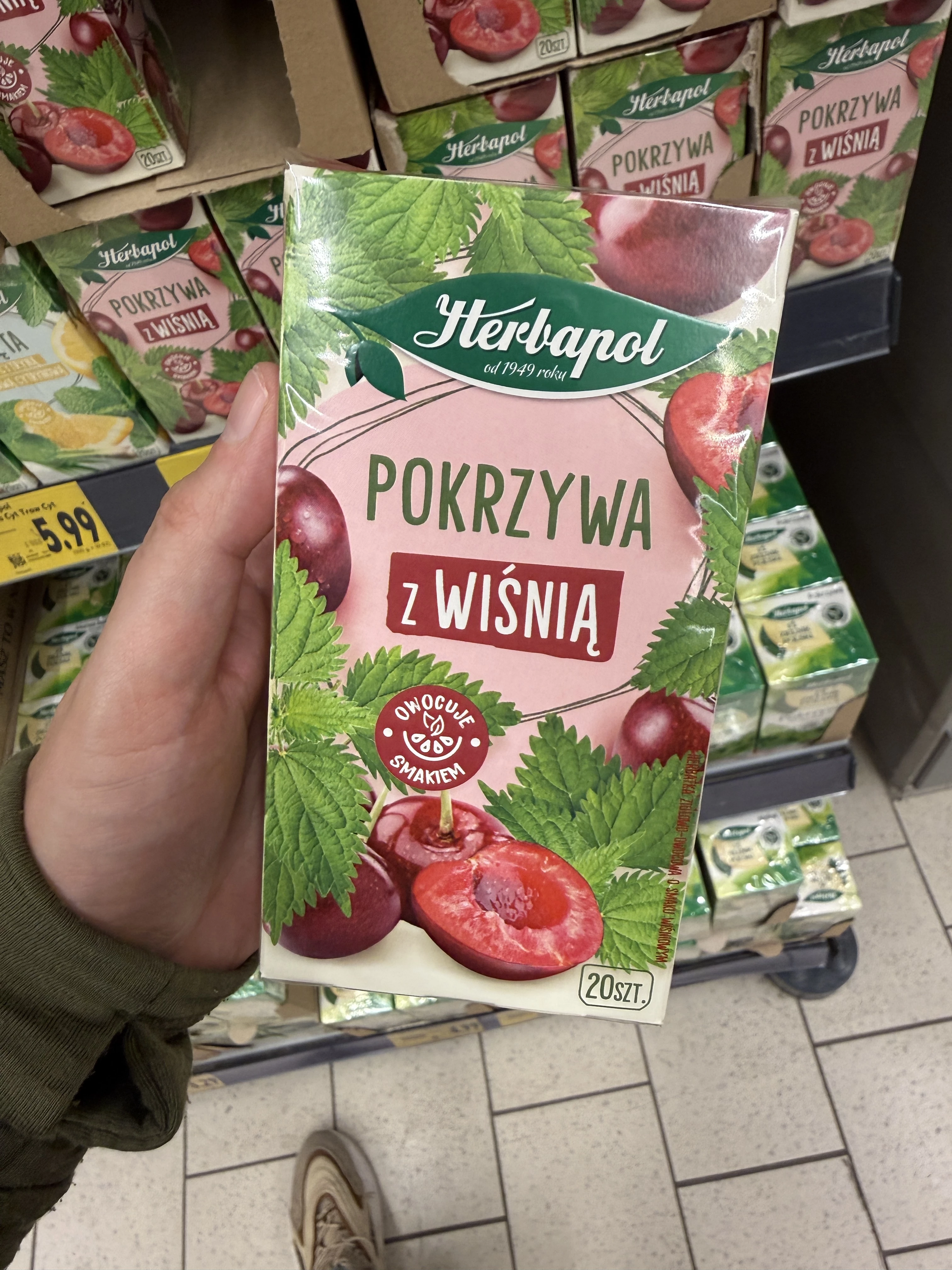 Herbapol Zielnik Polski Pokrzywa z wiśnią | 30g