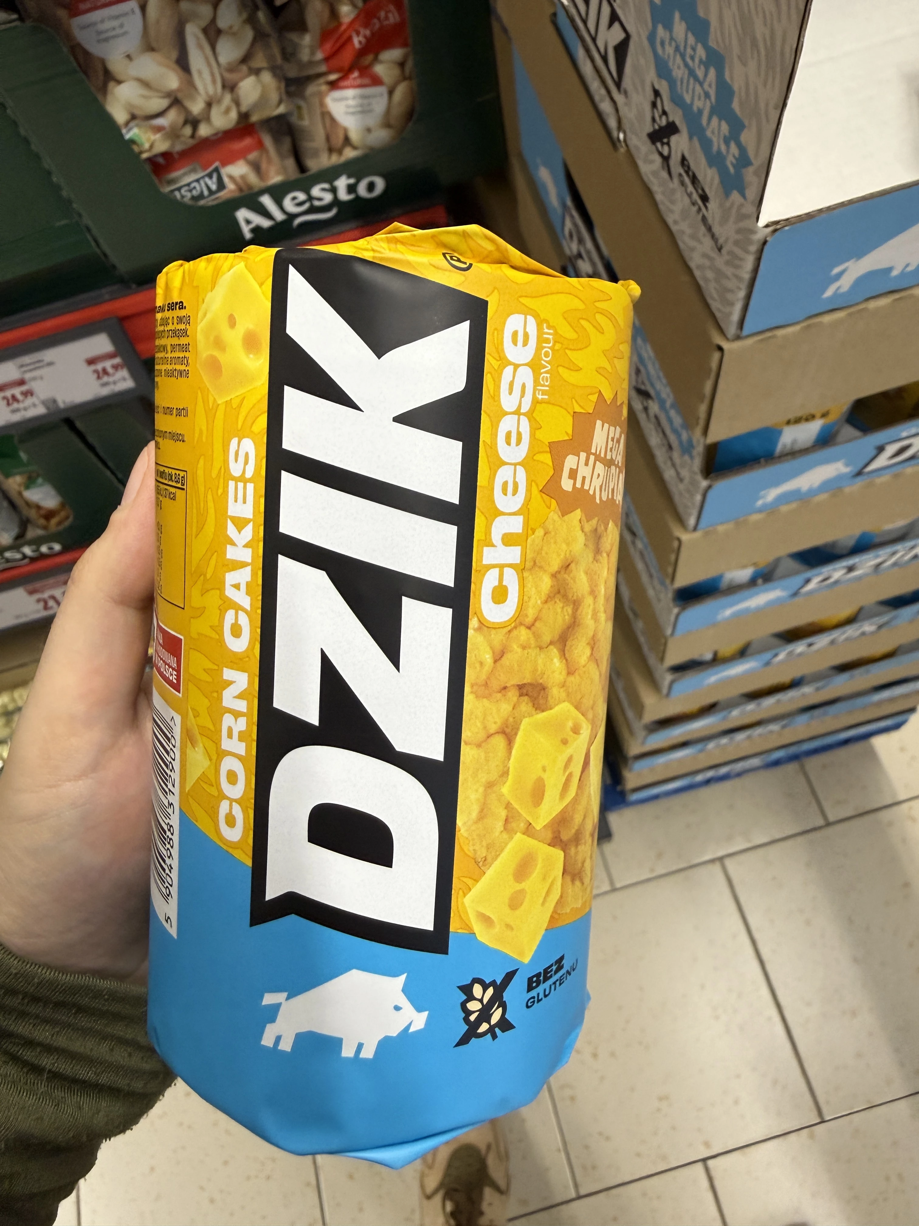Dzik Corn Cakes Cheese Flavour Wafle kukurydziane o smaku sera | 120g