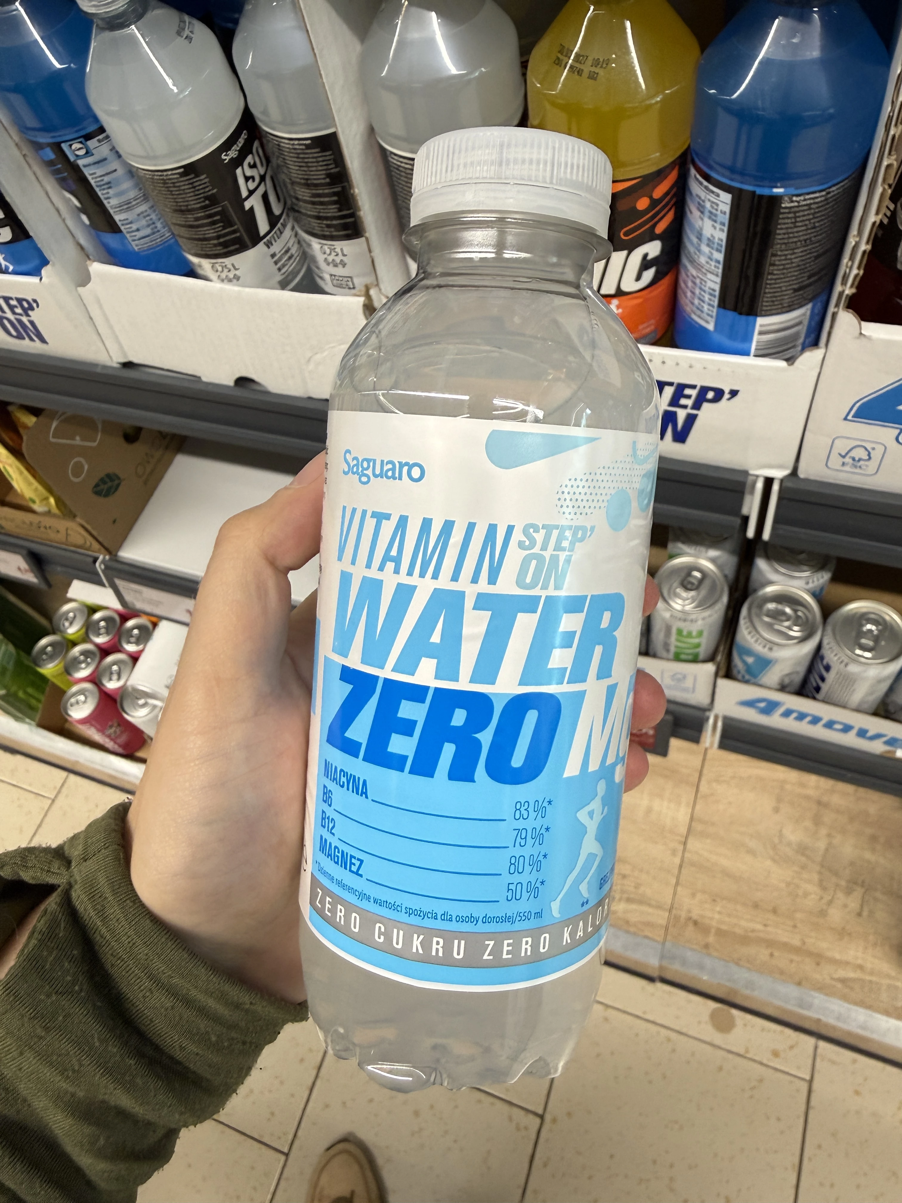 Saguaro Vitamin Step’ On Water Zero Mg smak grejpfrutowy | 550ml