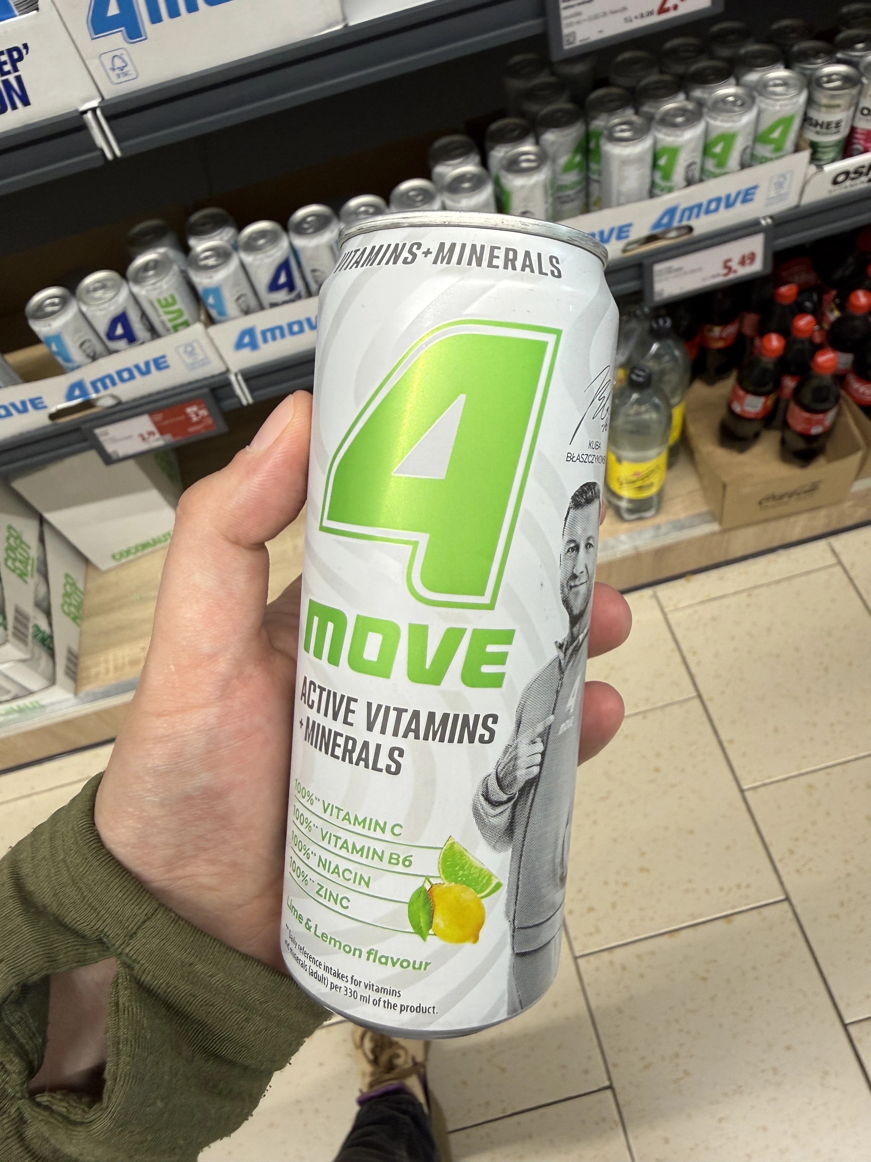 4Move Active Vitamins + Minerals Lime & Lemon Flavour | 330ml