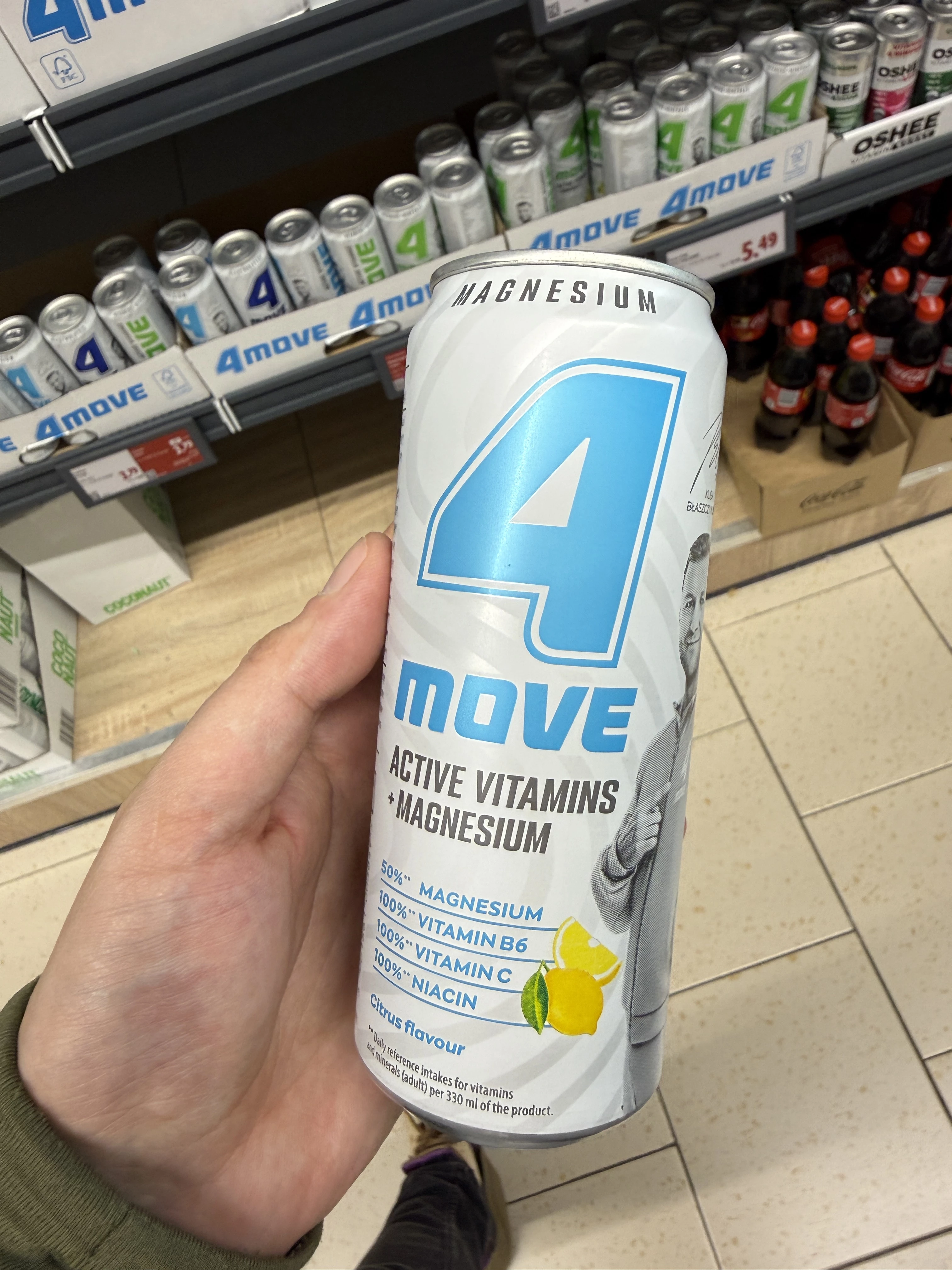 4Move Active Vitamins + Magnesium Citrus Flavour (Kuba Błaszczykowski) | 330ml