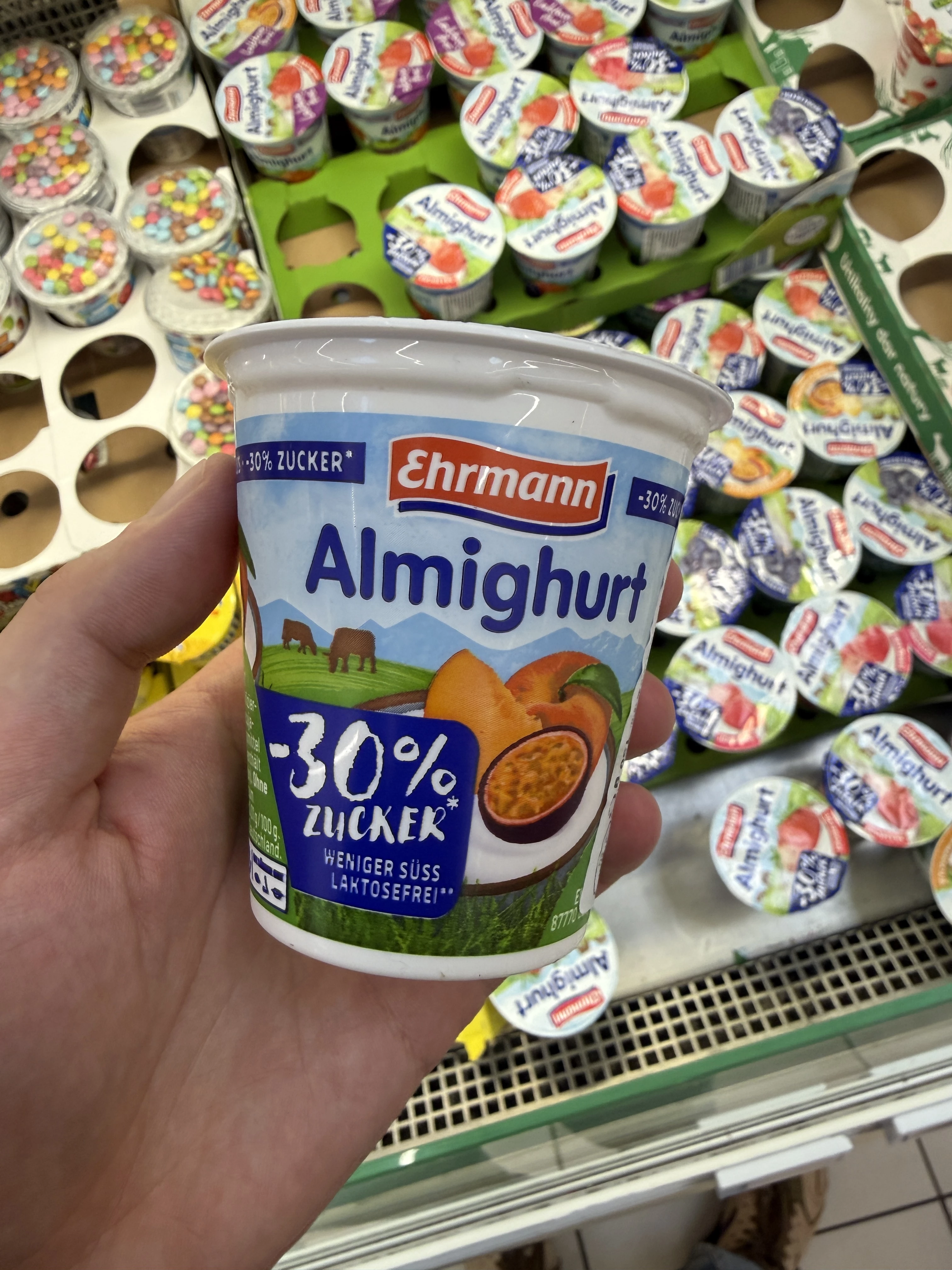 Ehrmann Almighurt weniger süß Pfirsich-Maracuja | 150g