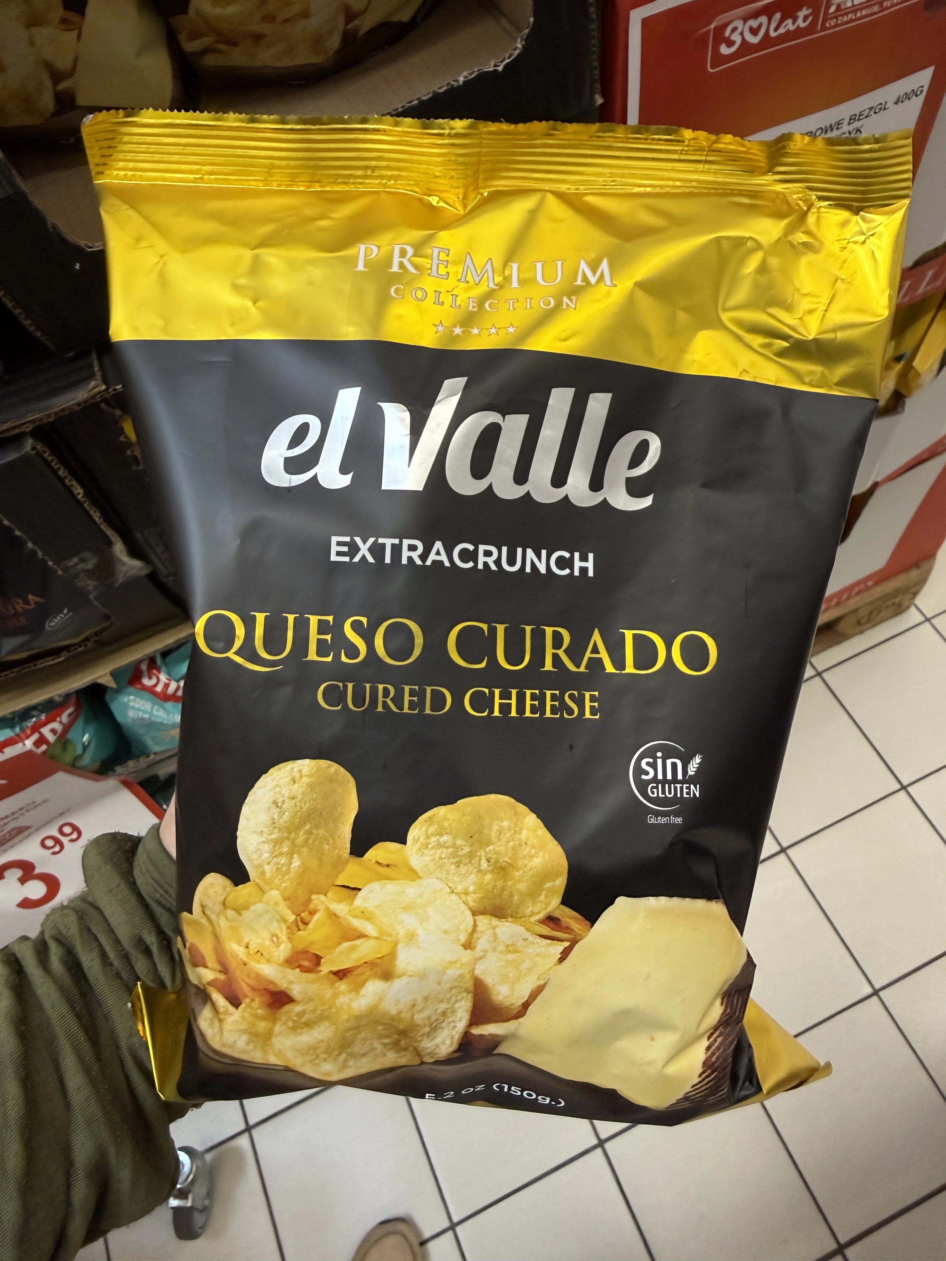 el Valle Extracrunch Queso Curado / Chipsy o smaku dojrzewającego sera | 150g