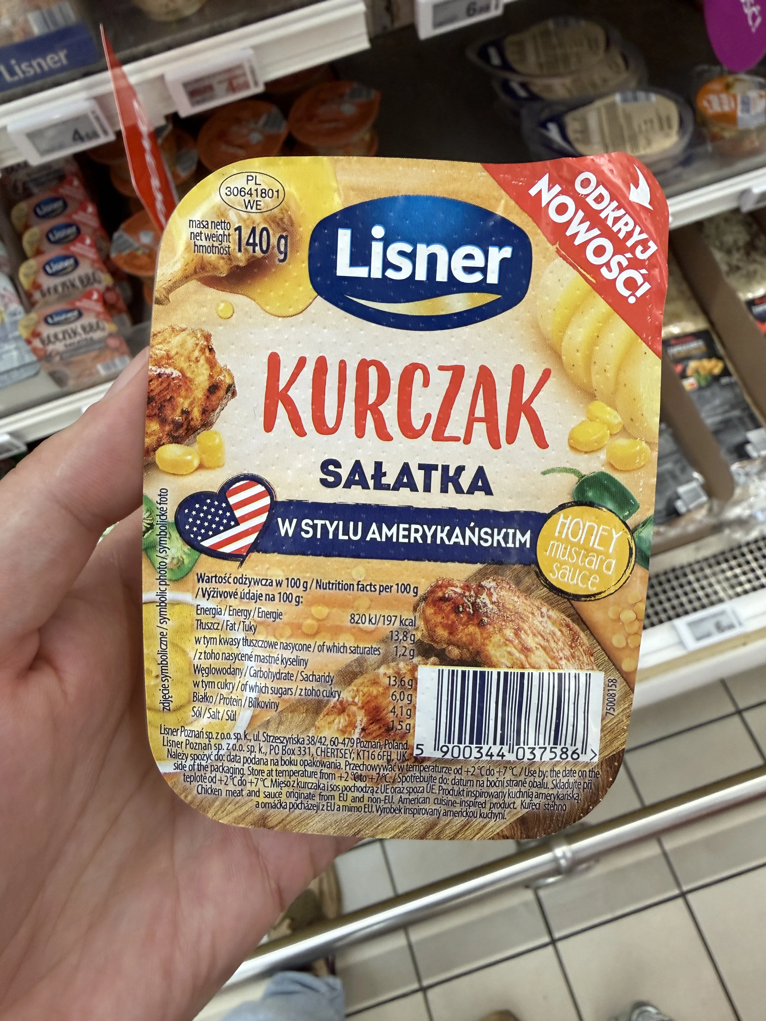 Lisner Kurczak Sałatka w stylu amerykańskim | 140g