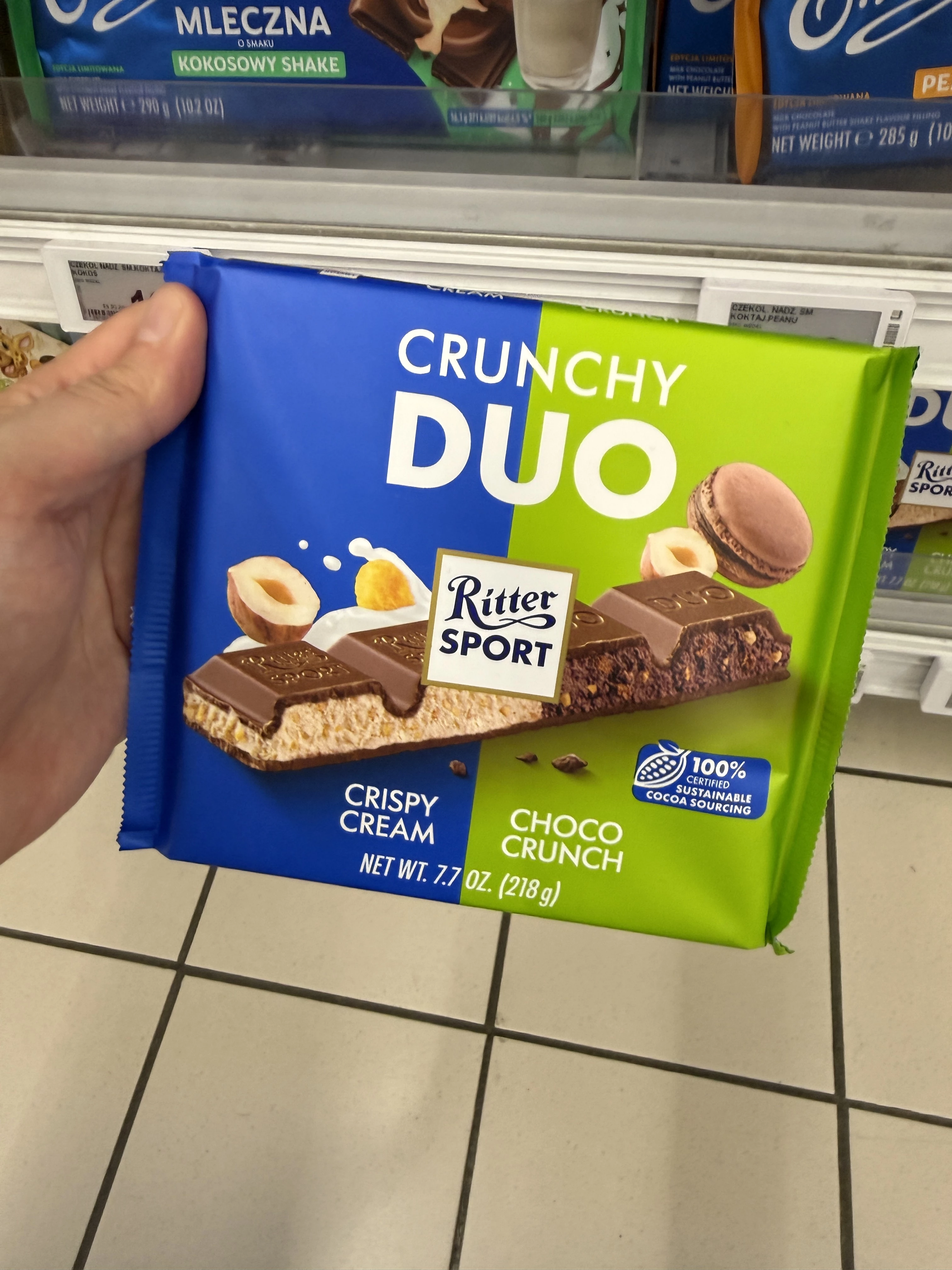 Ritter Sport Crunchy Duo Crispy Cream & Choco Crunch | 218g
