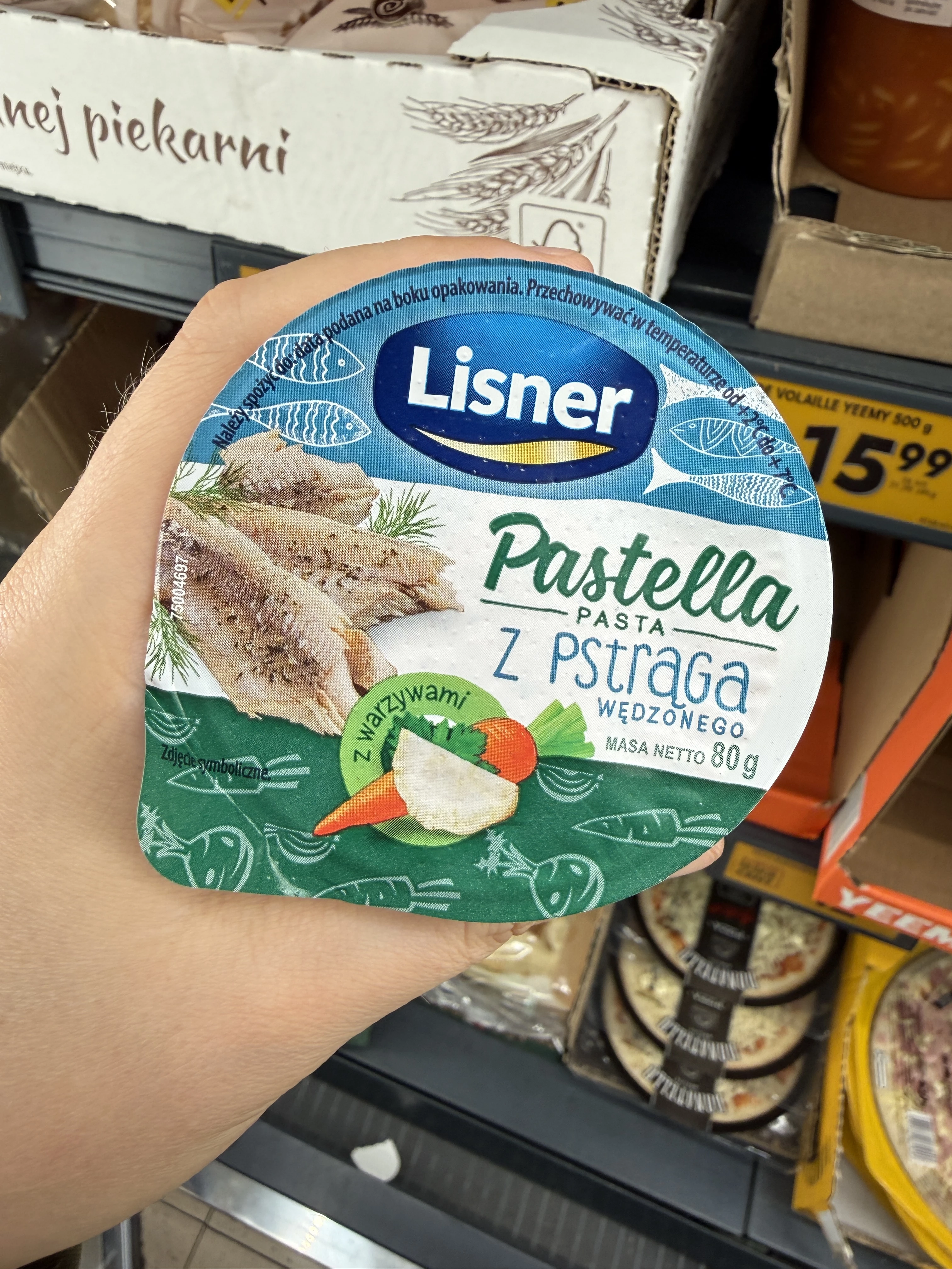 Lisner Pastella Pasta z pstrąga wędzonego z warzywami | 80g