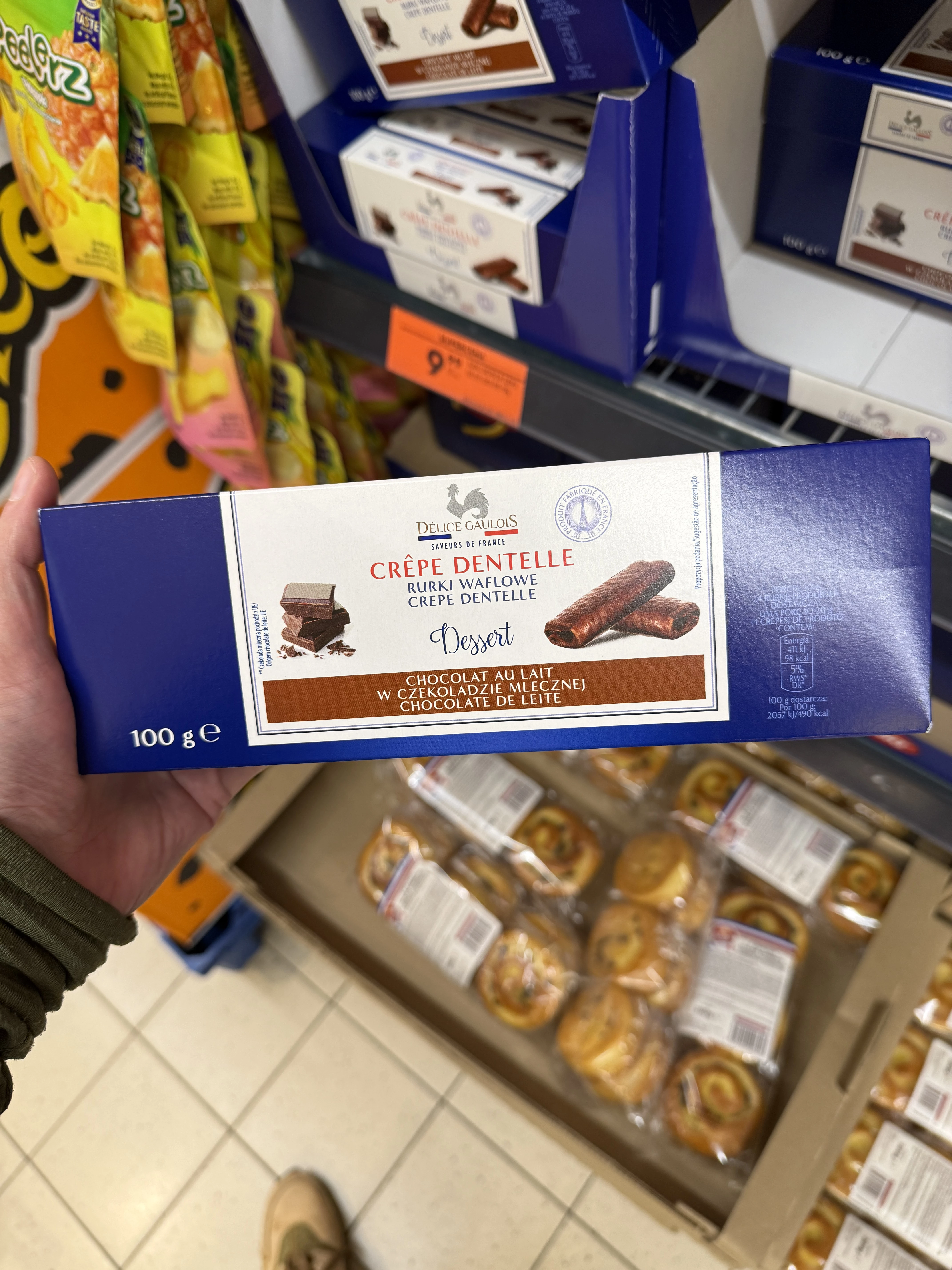 Délice Gaulois Crêpe Dentelle w czekoladzie mlecznej | 100g