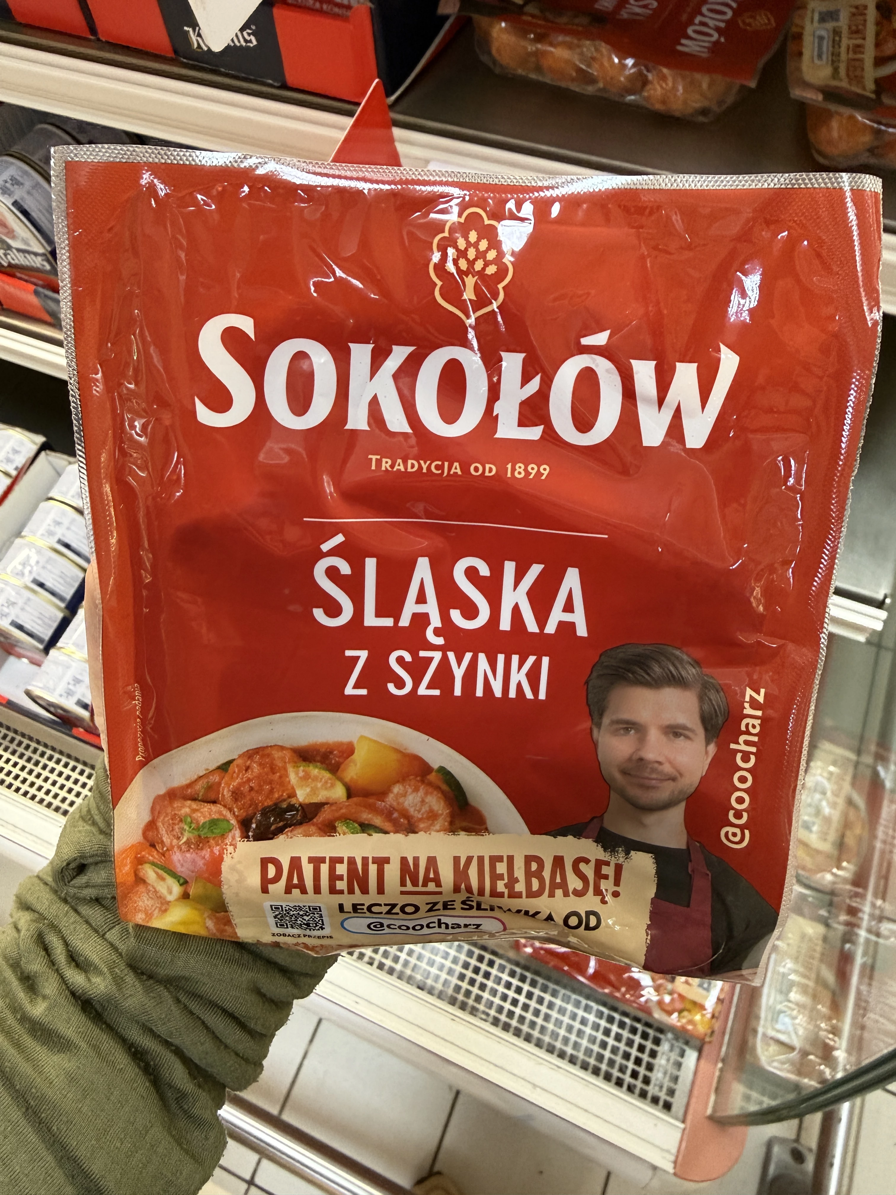Sokołów Kiełbasa Śląska z Szynki Patent na kiełbasę! | 500g