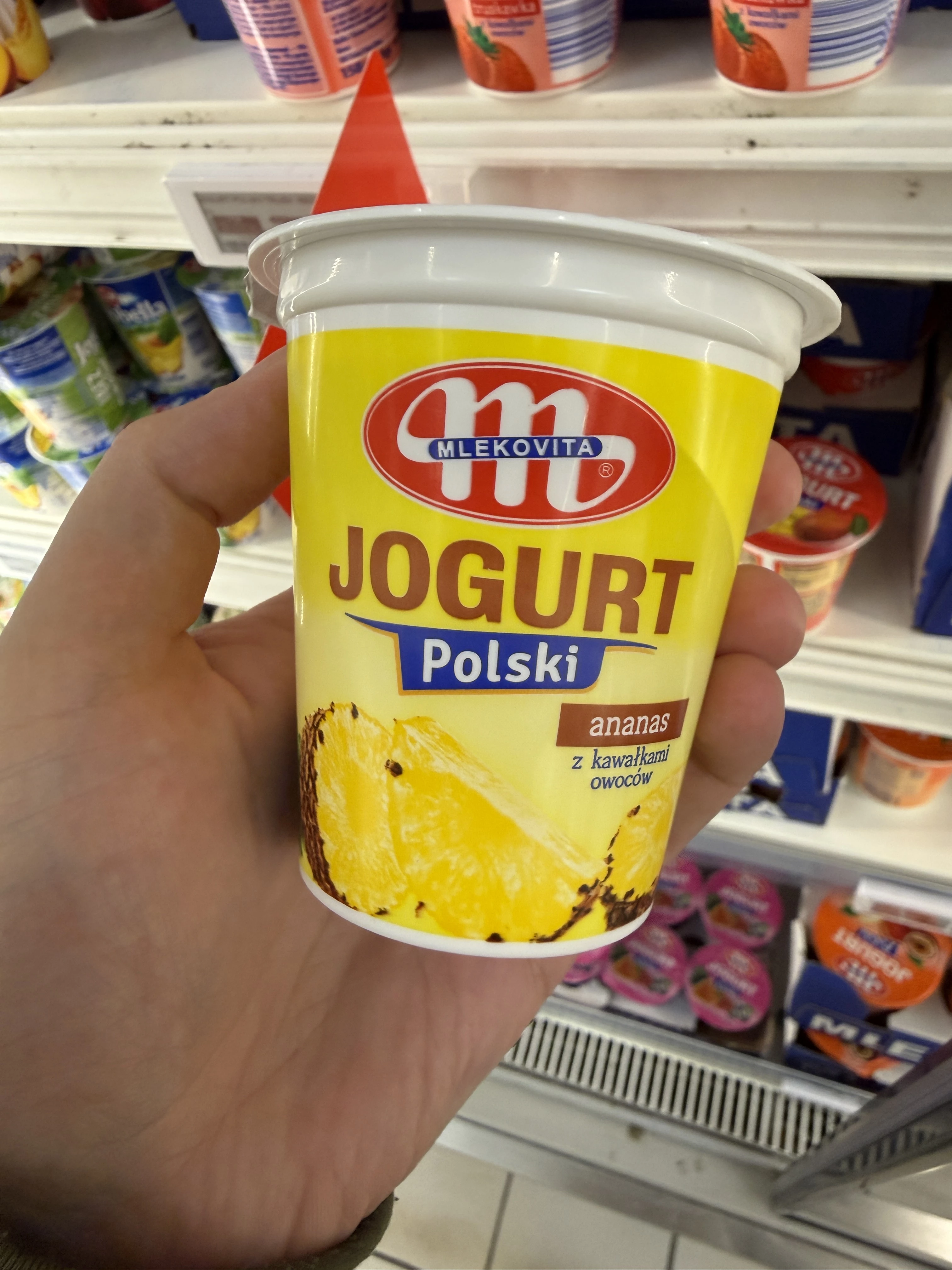 Mlekovita Jogurt Polski ananas z kawałkami owoców | 150g