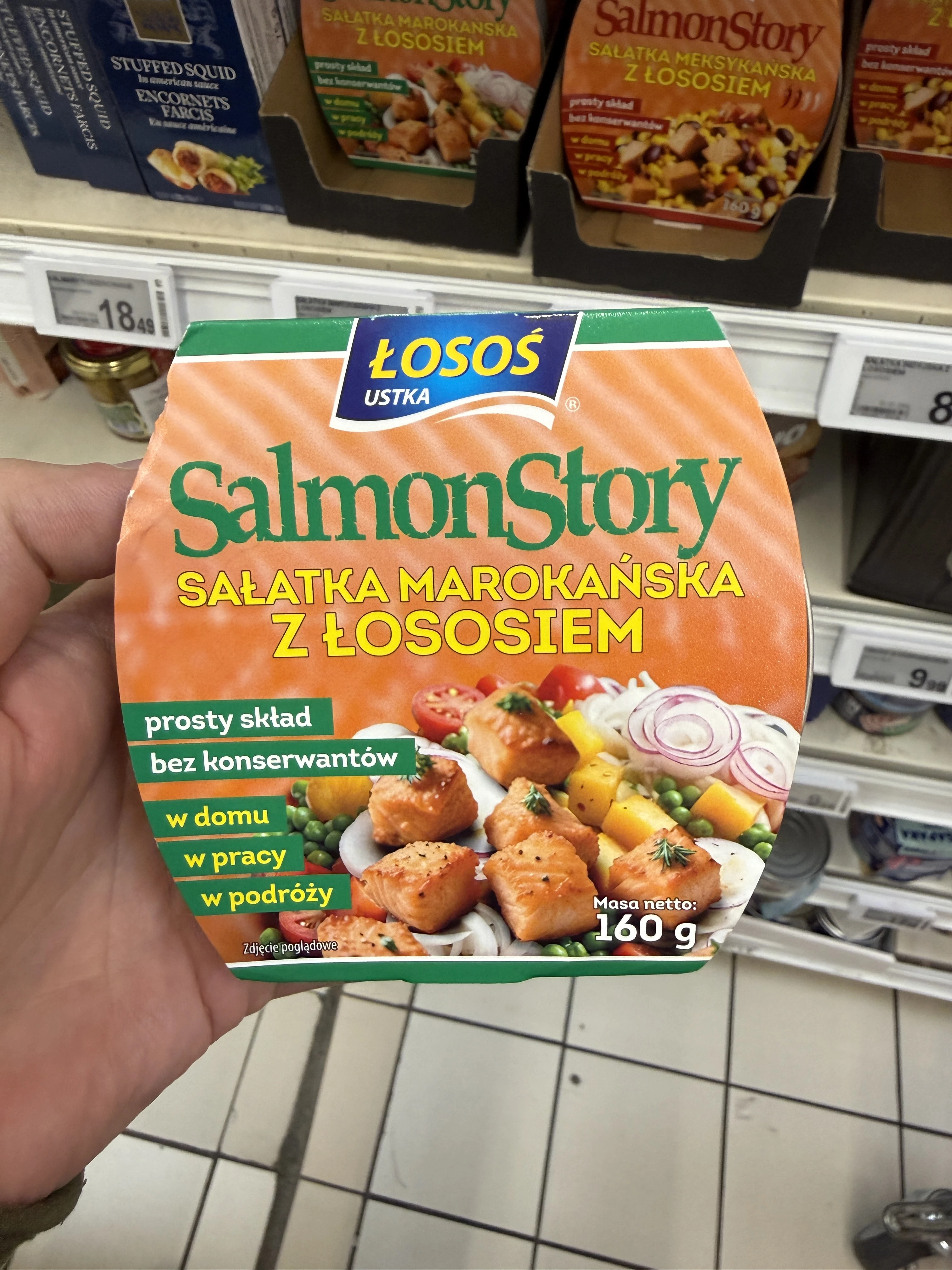 Łosoś Ustka SalmonStory Sałatka Marokańska z Łososiem | 160g