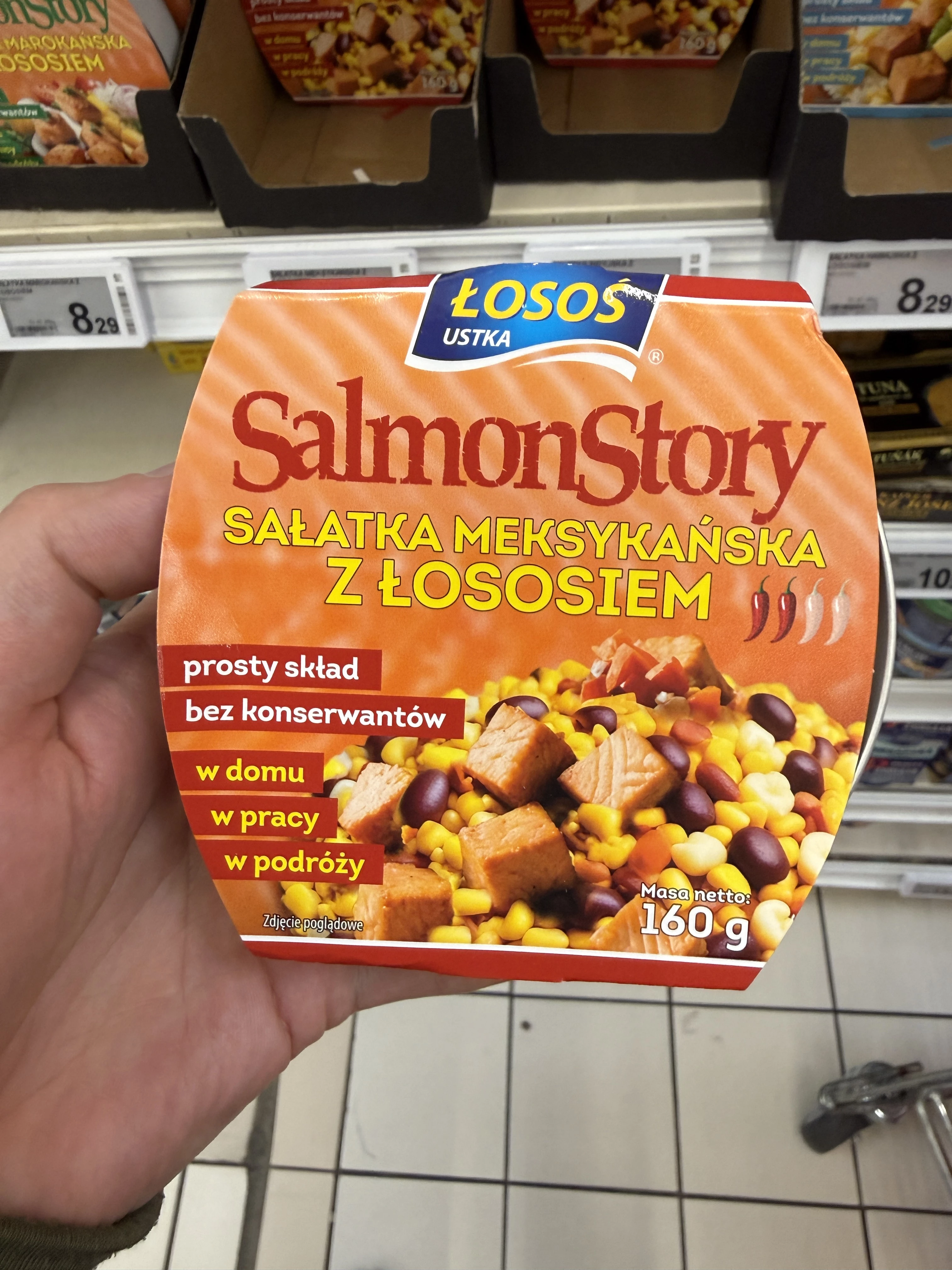 Łosoś Ustka SalmonStory Sałatka Meksykańska z Łososiem | 160g