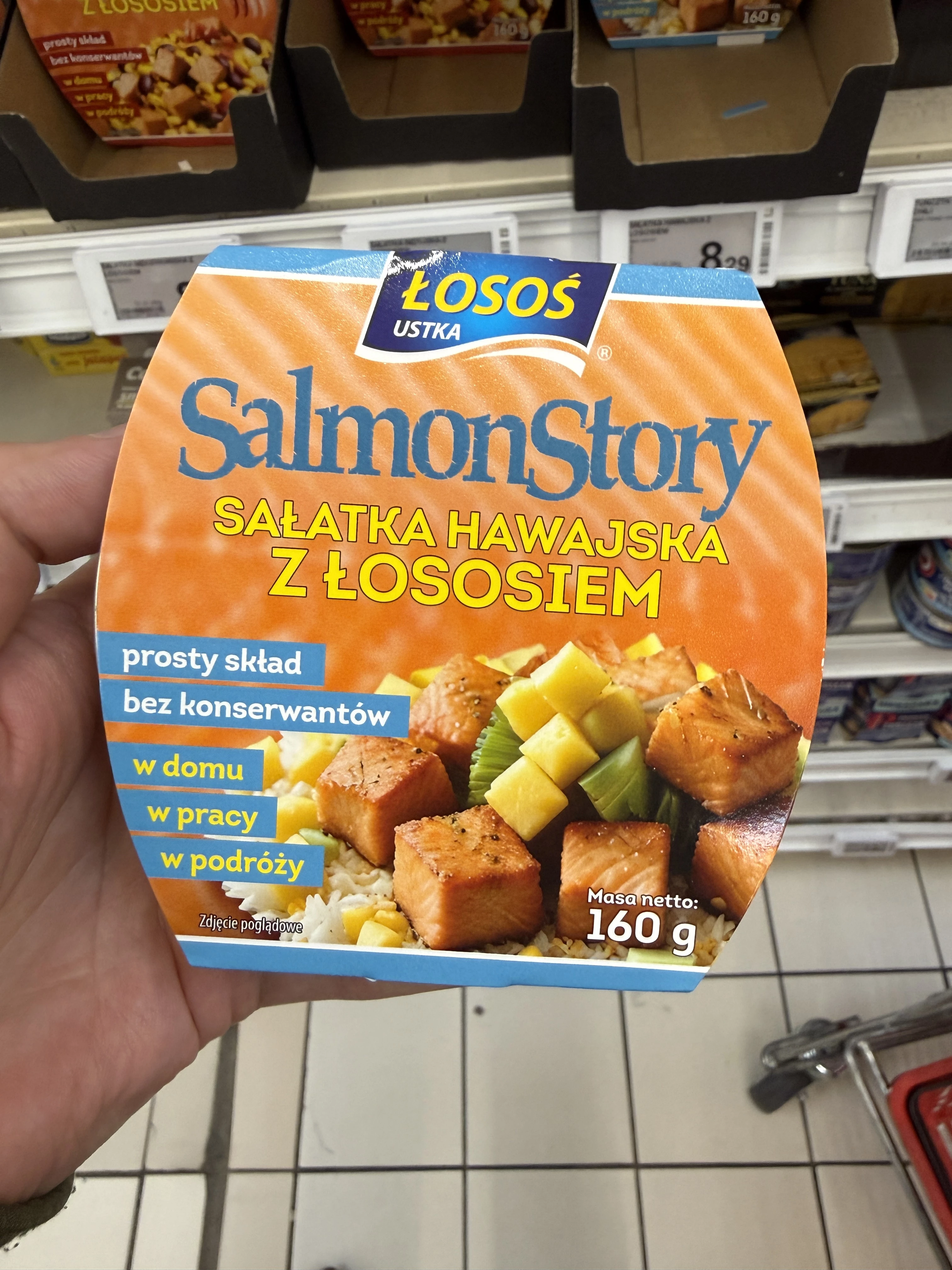 Łosoś Ustka SalmonStory Sałatka Hawajska z Łososiem | 160g