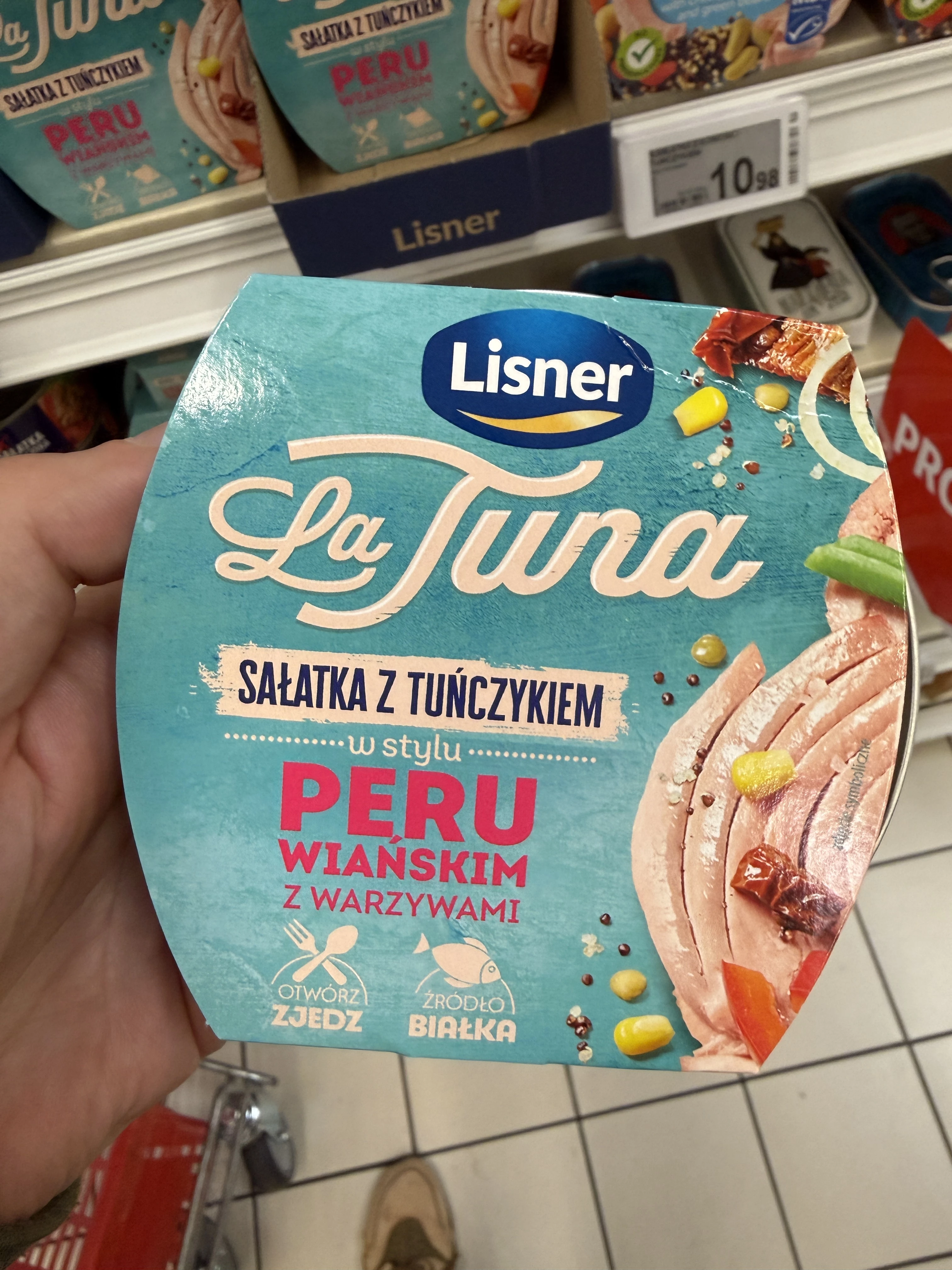 Lisner La Tuna Sałatka z tuńczykiem w stylu peruwiańskim z warzywami | 160g