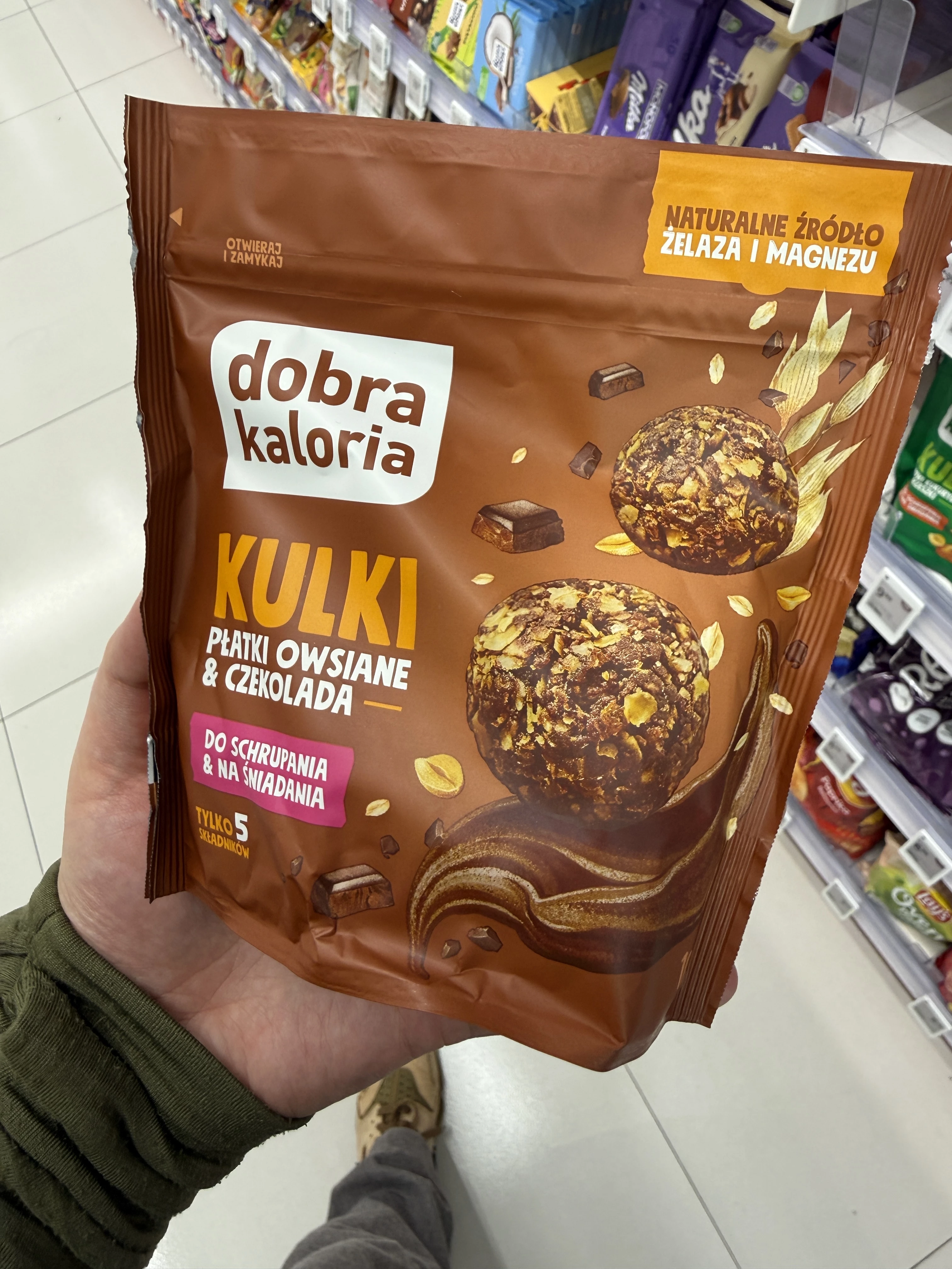Dobra Kaloria Kulki Płatki Owsiane & Czekolada | 100g