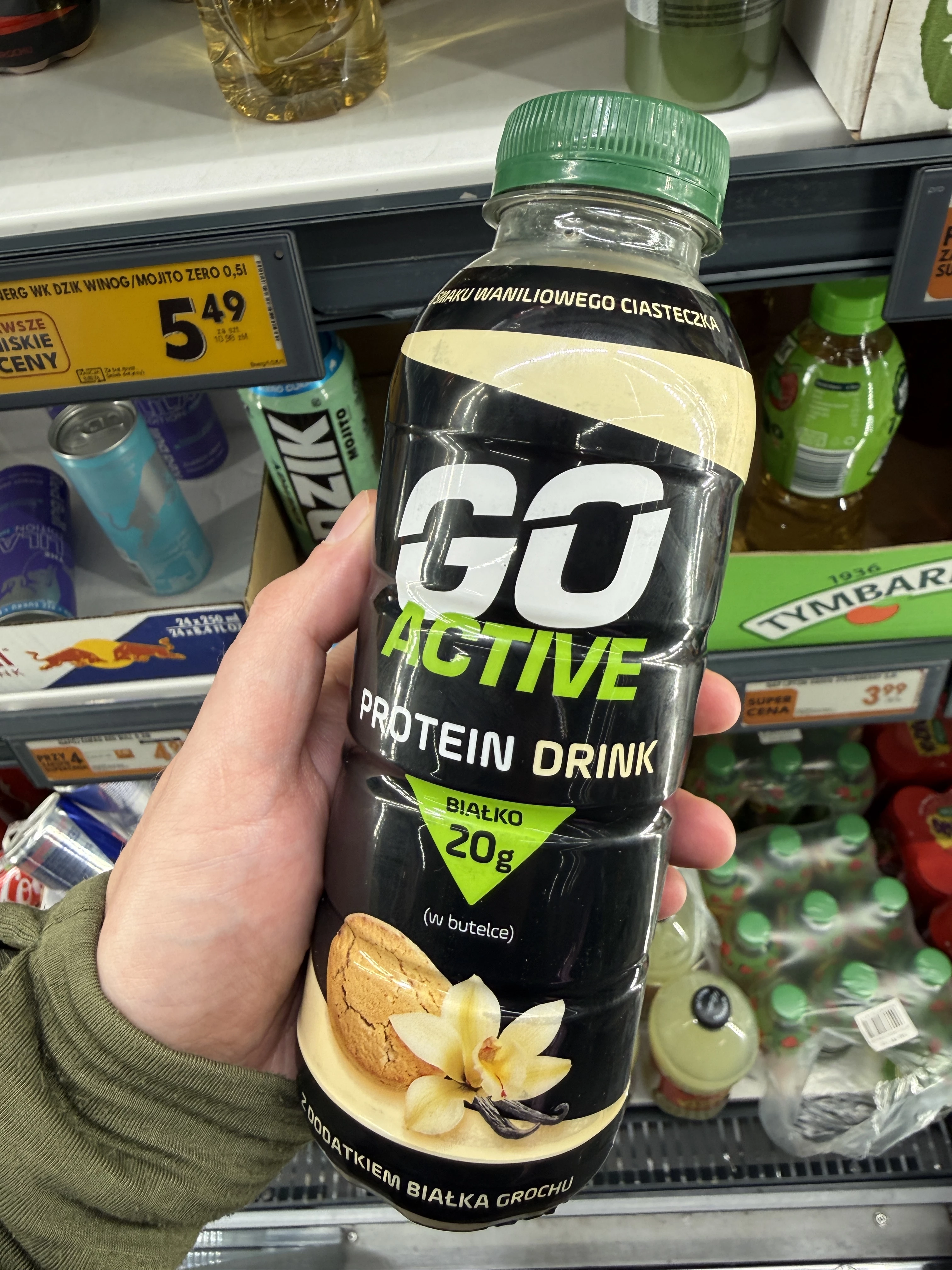 Go Active Protein Drink o smaku waniliowego ciasteczka | 500ml
