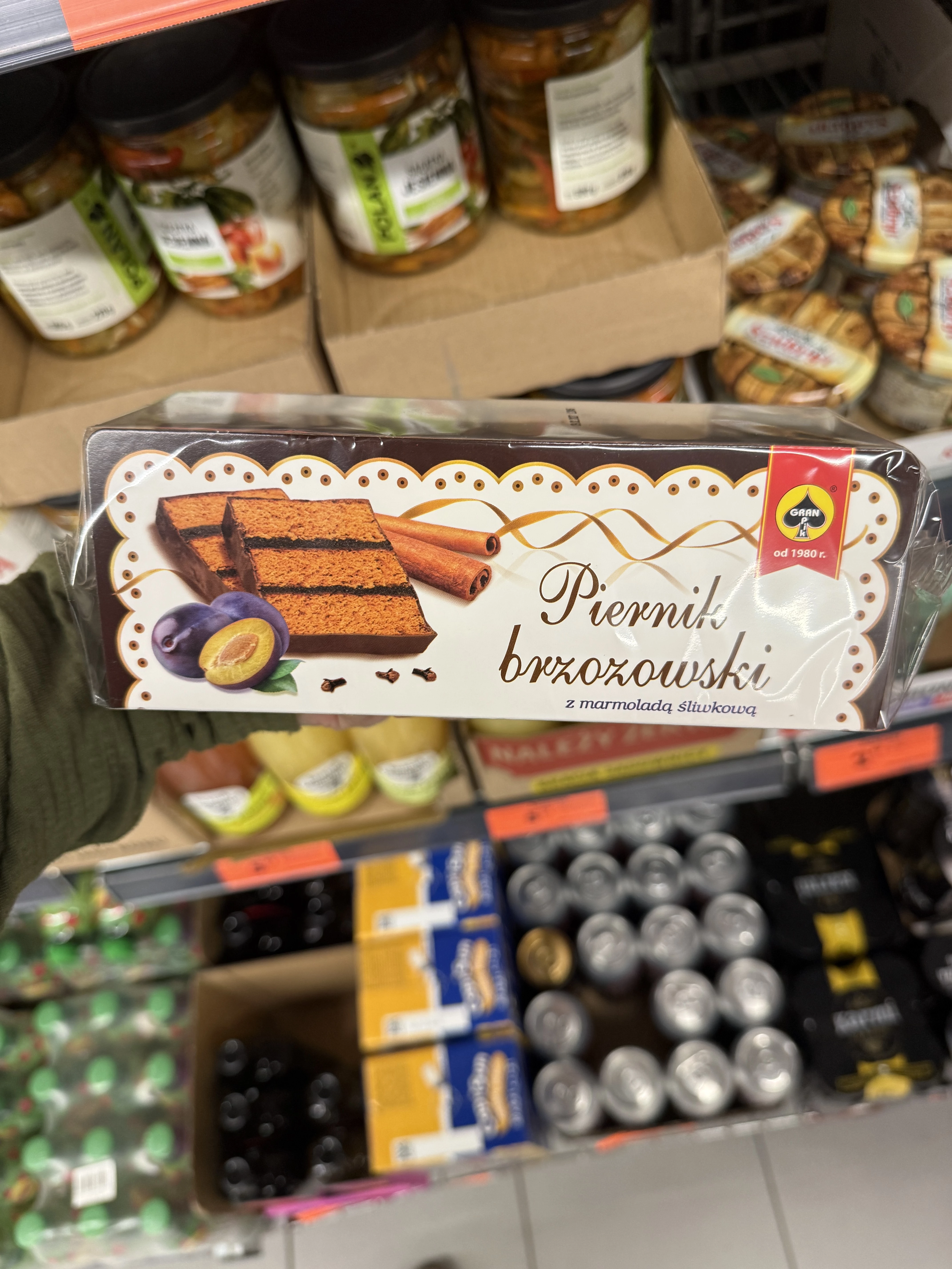 Gran-Pik Piernik brzozowski z marmoladą śliwkową | 300g
