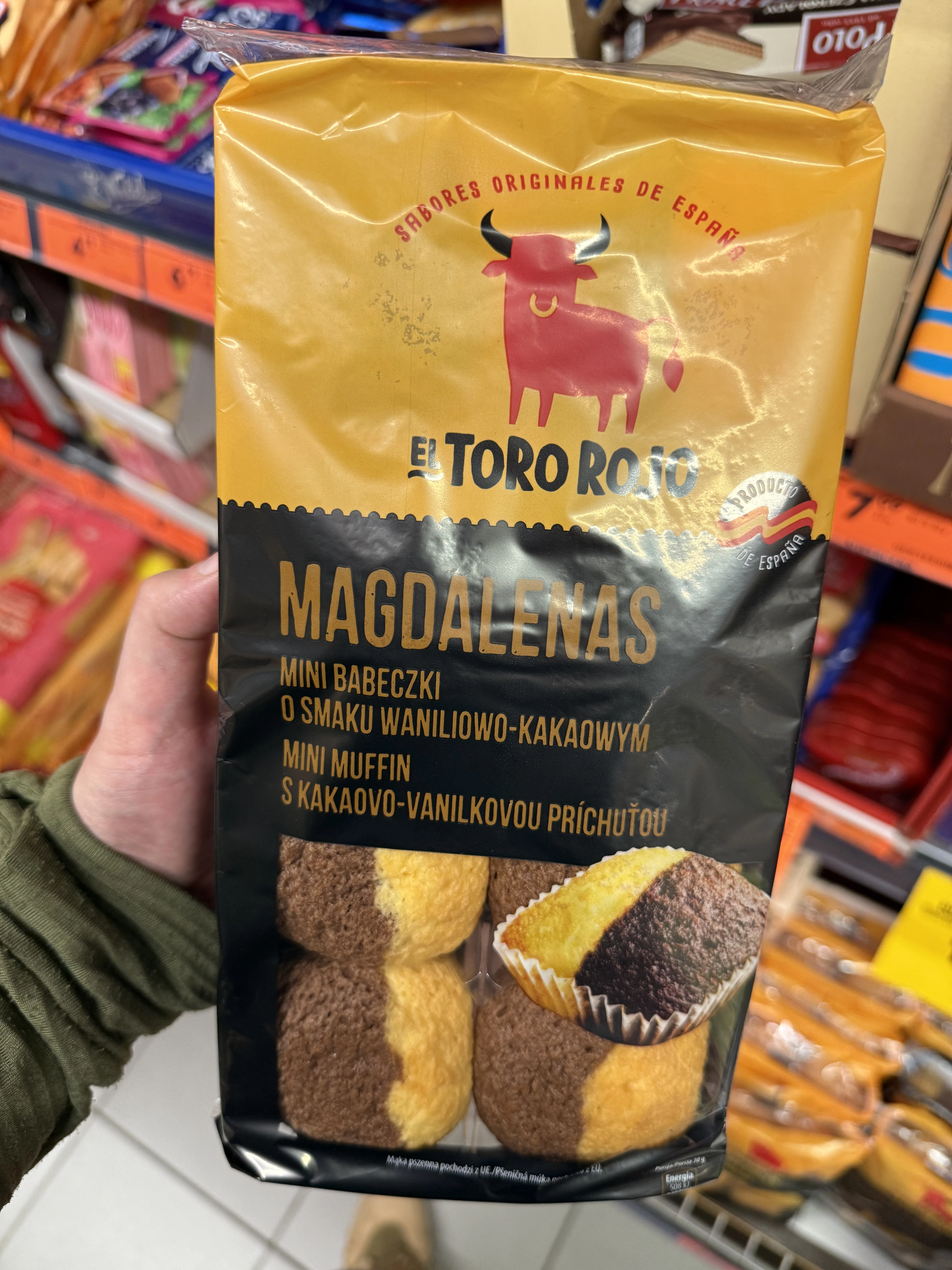 El Toro Rojo Magdalenas Mini babeczki o smaku waniliowo-kakaowym | 240g