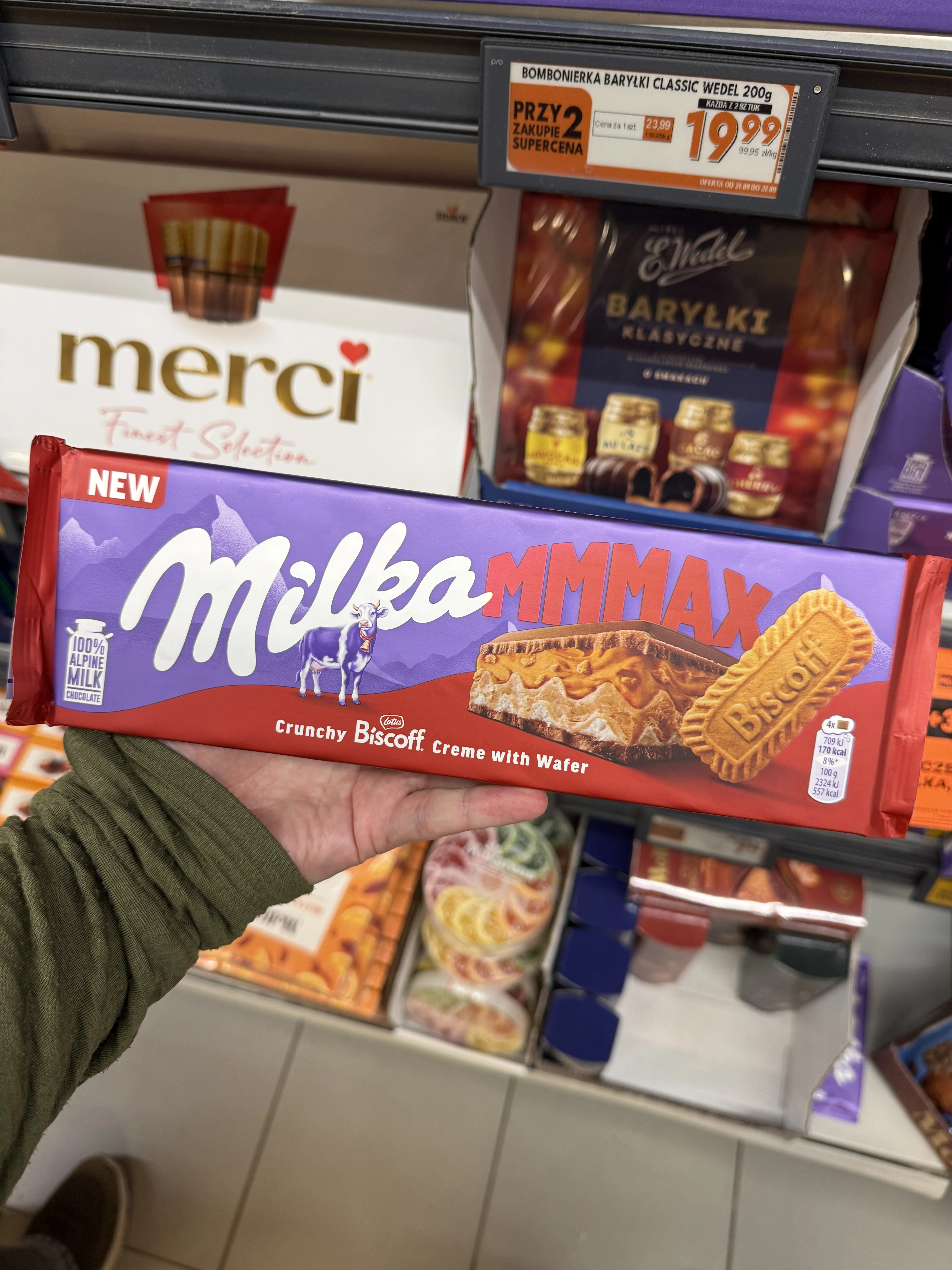Milka MMMAX Crunchy Biscoff Creme with Wafer | 275g