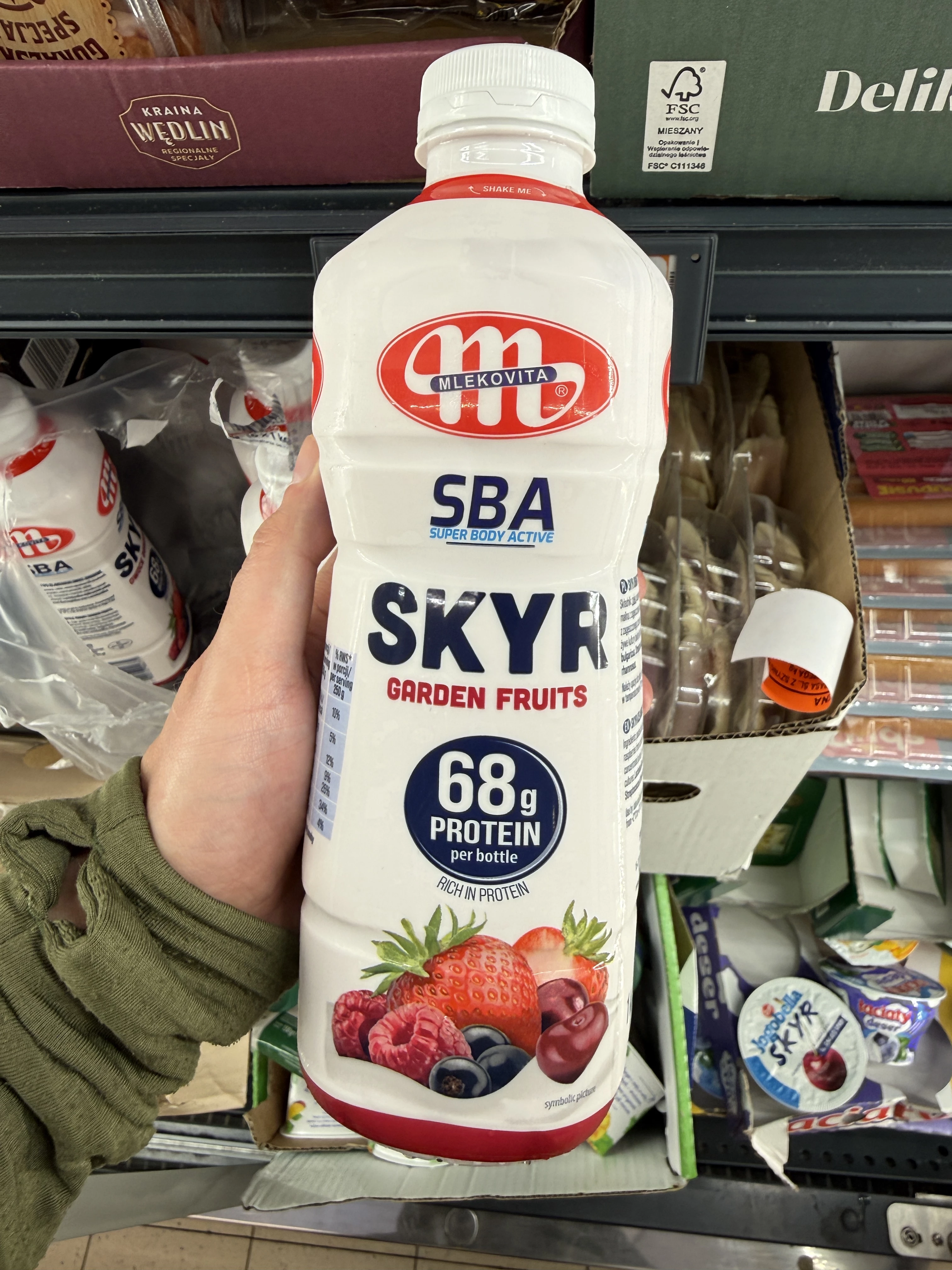 Mlekovita SBA Super Body Active Skyr Garden Fruits | 1kg