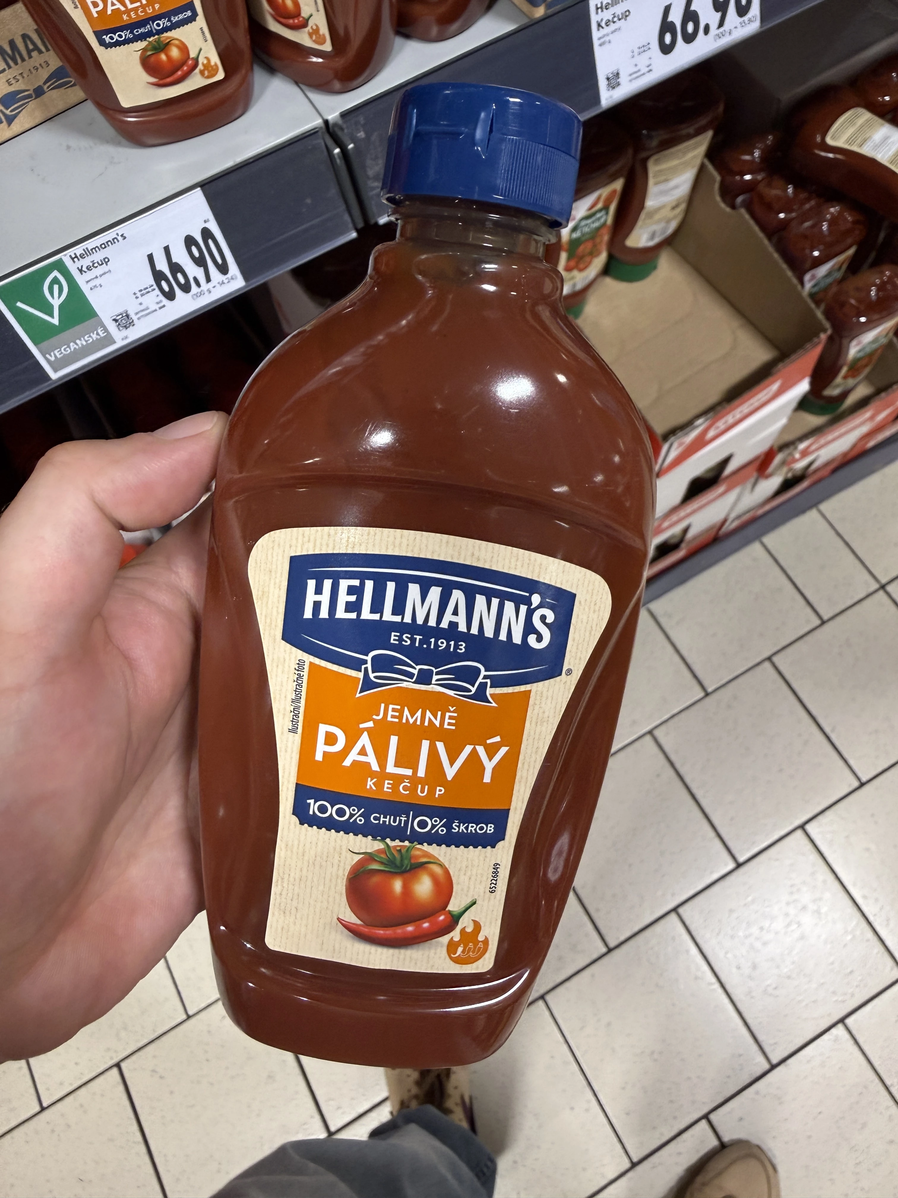 Hellmann’s Jemně pálivý kečup / Ketchup łagodnie pikantny | 470g