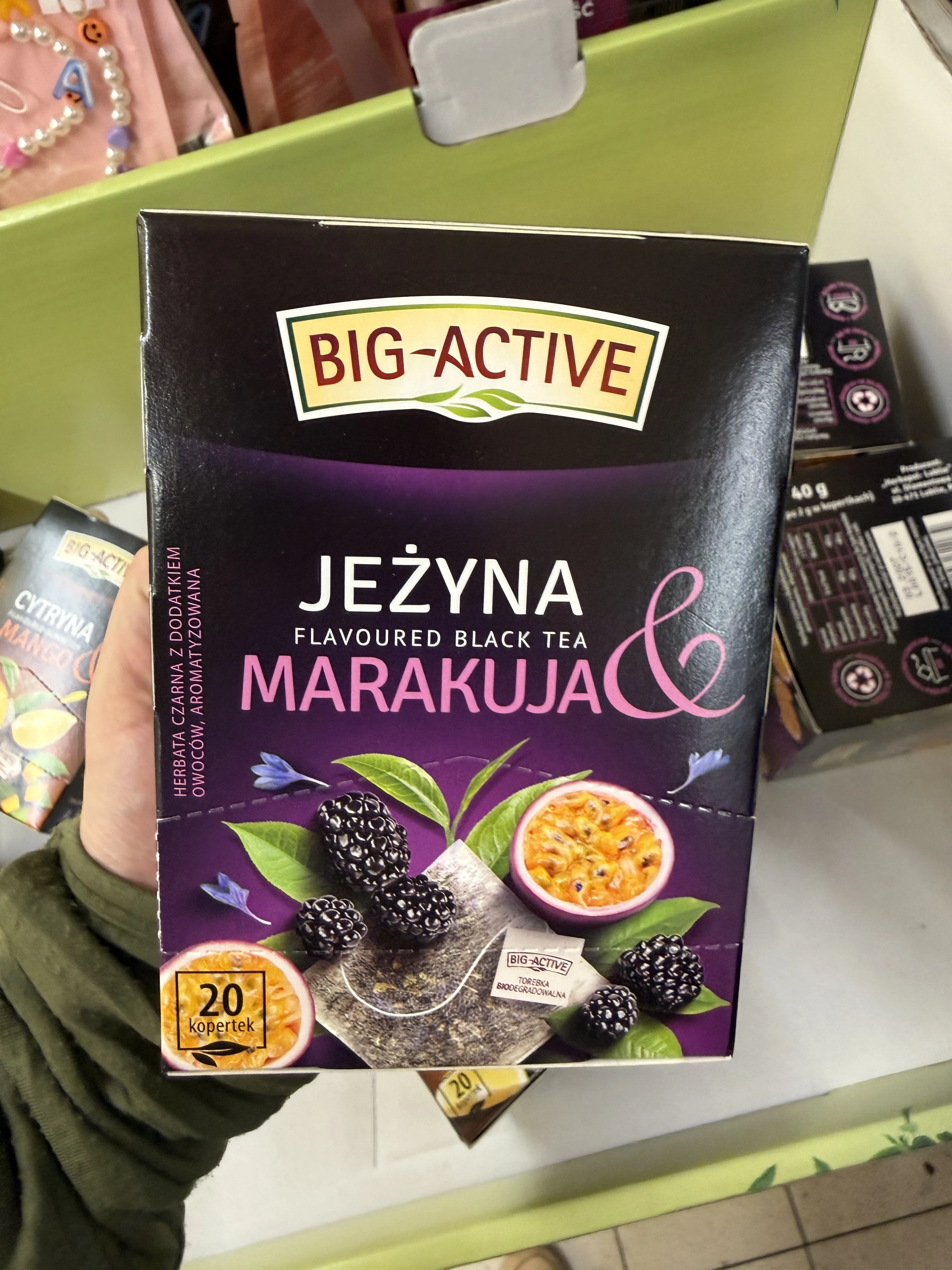Big-Active Herbata czarna Jeżyna & Marakuja | 40g