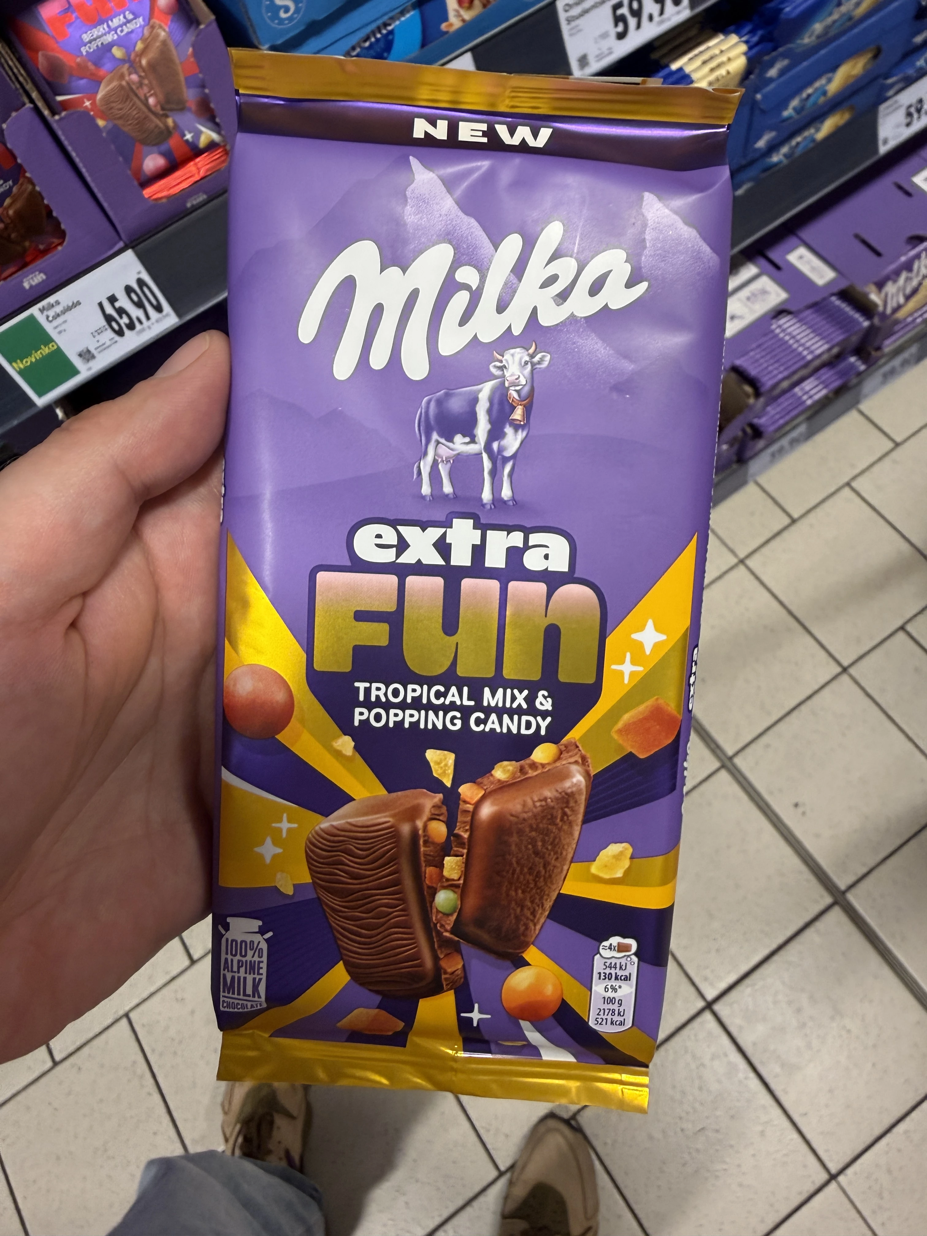 Milka Extra Fun Tropical Mix & Popping Candy | 150g