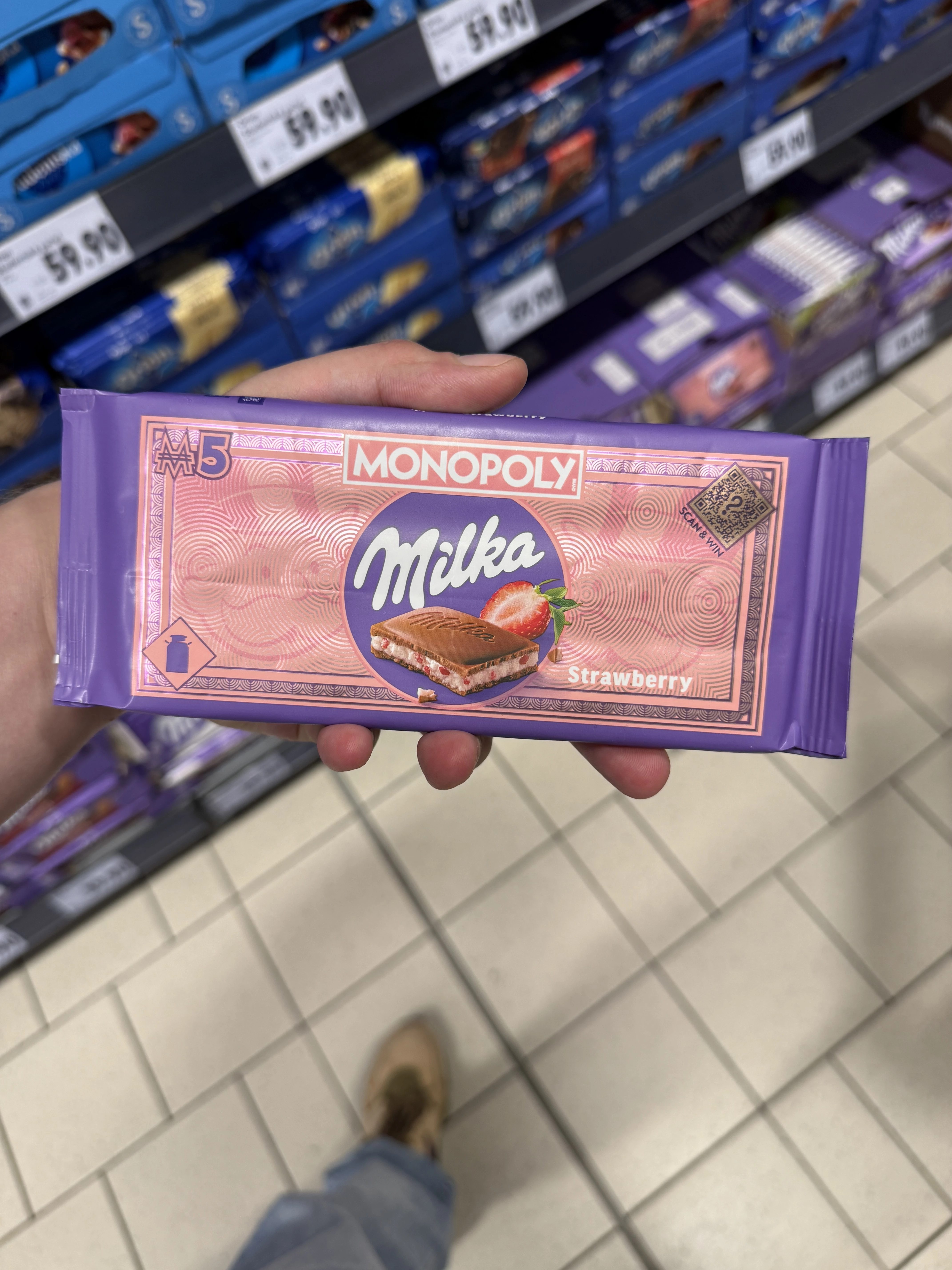 Milka Strawberry Monopoly | 100g