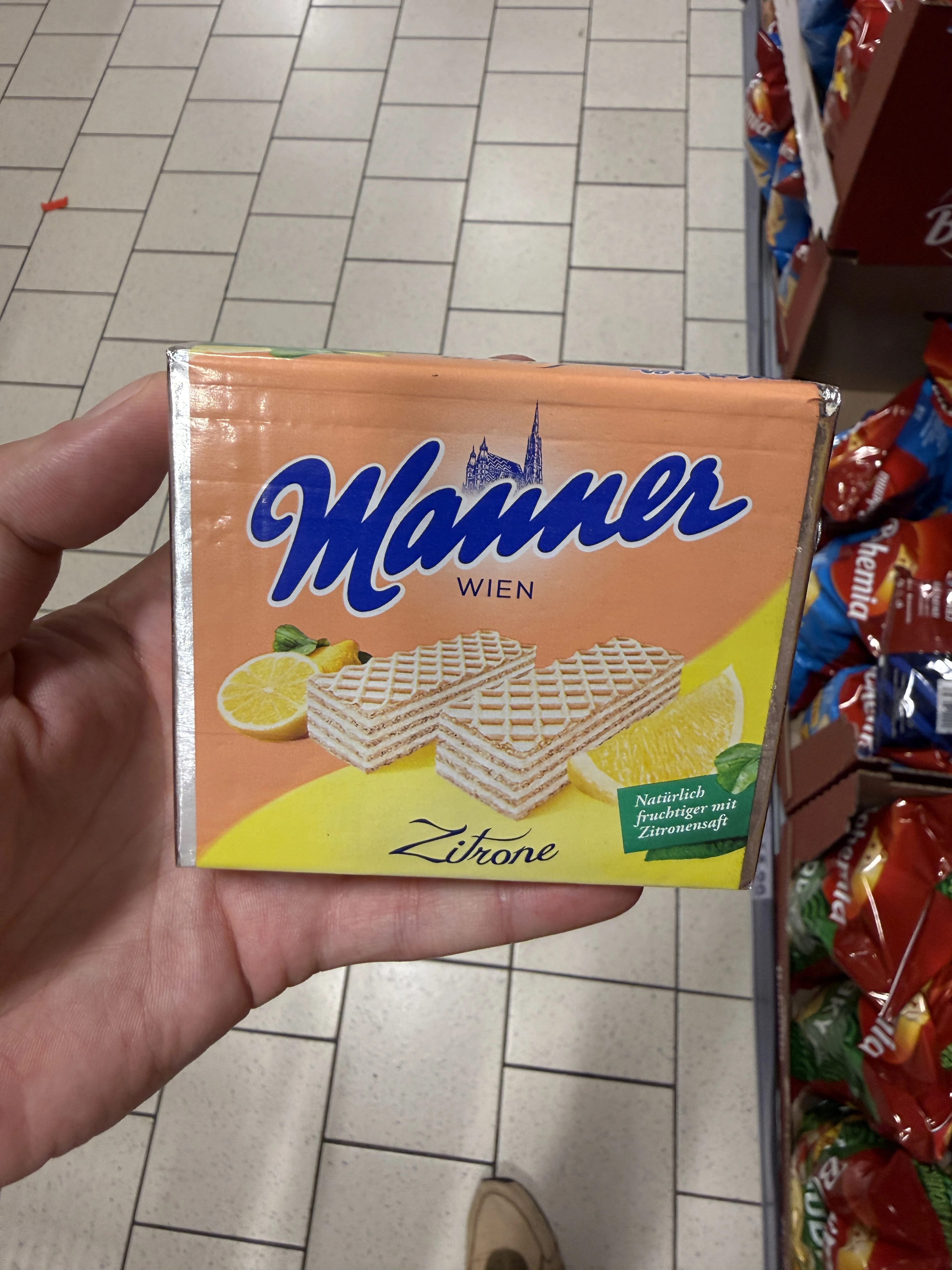 Manner Zitrone / Wafle z kremem cytrynowym | 75g
