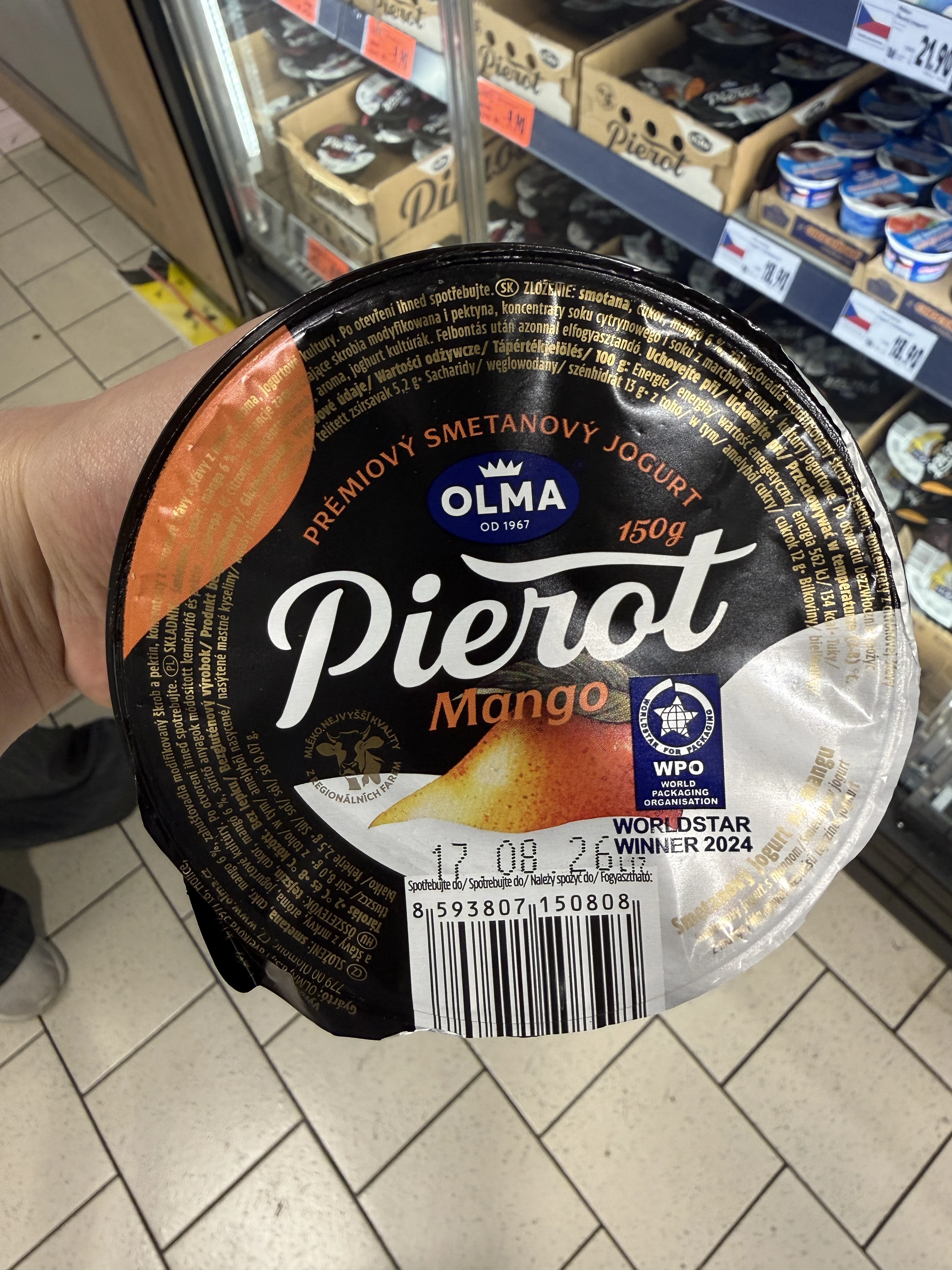 Olma Pierot Mango / Śmietanowy jogurt z mango | 150g