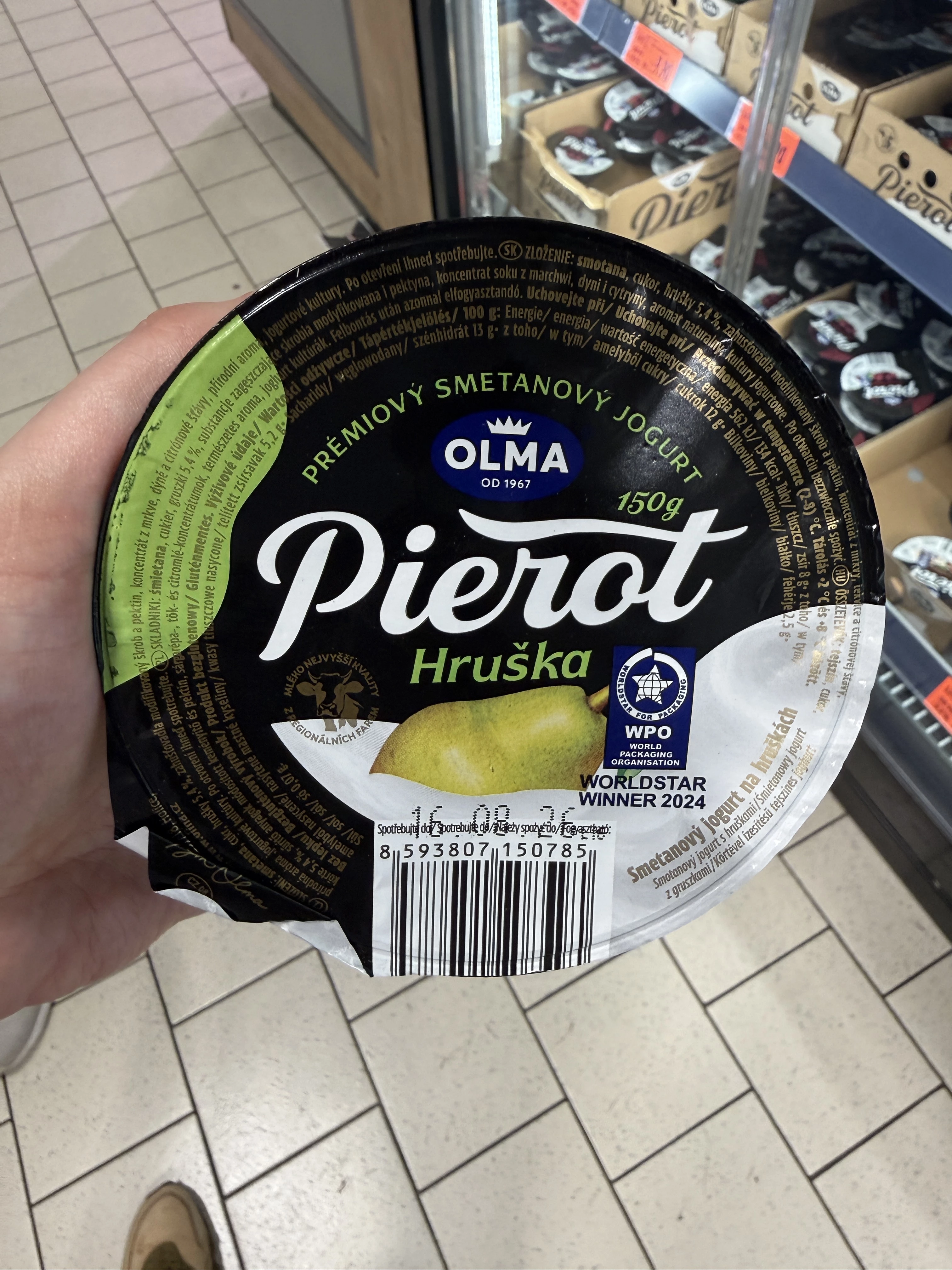 Olma Pierot Hruška / Śmietanowy jogurt z gruszkami | 150g