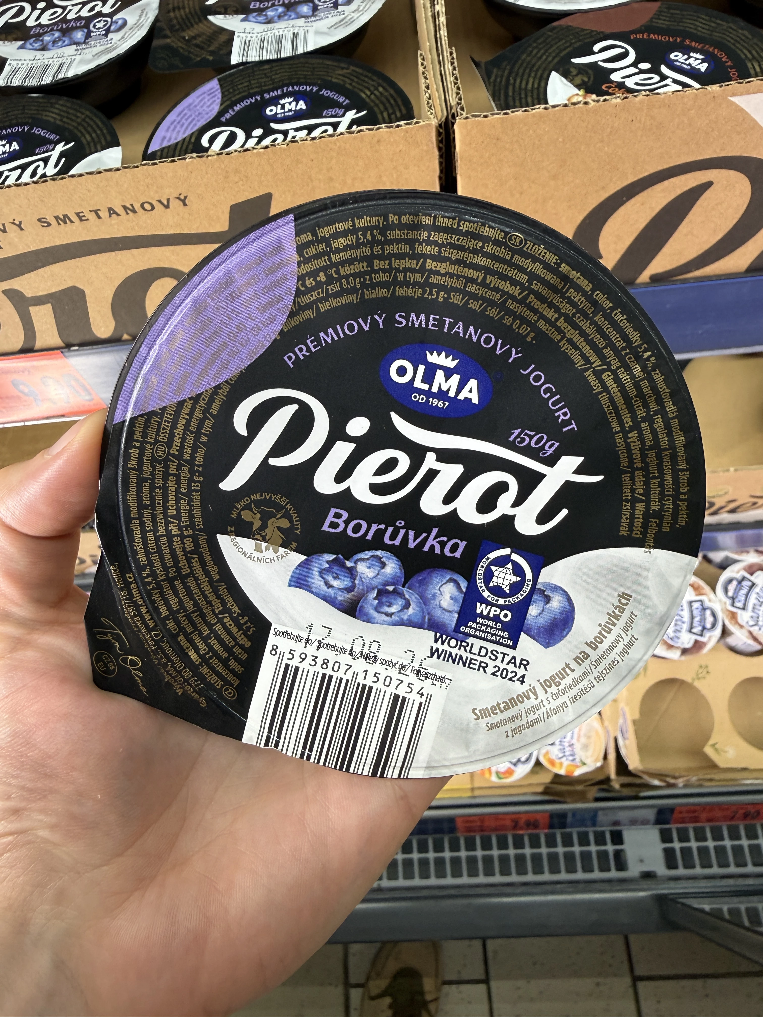 Olma Pierot Borůvka / Śmietanowy jogurt z jagodami | 150g