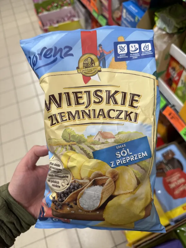 Lorenz Wiejskie Ziemniaczki smak Sól z pieprzem | 130g