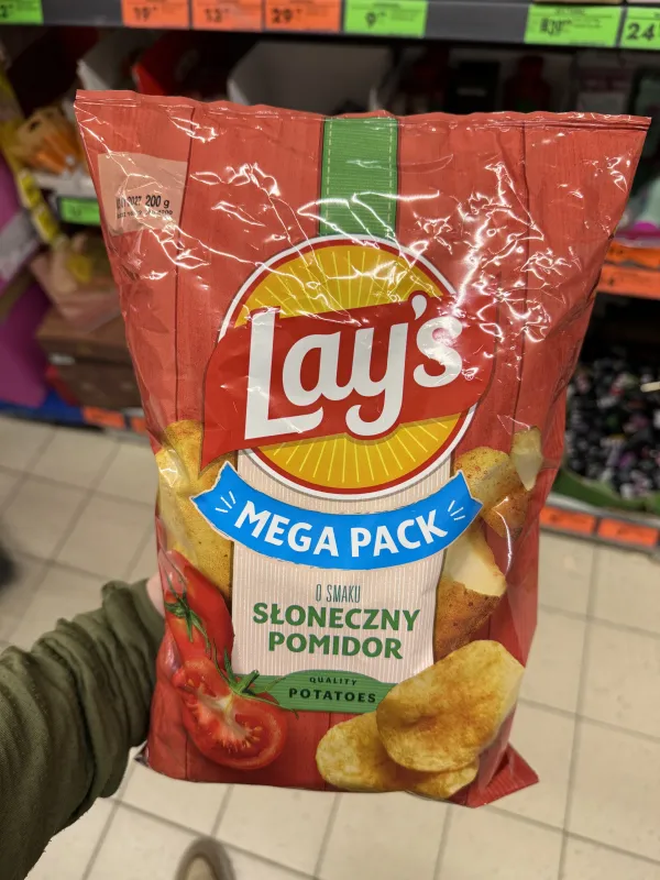 Lay’s Mega Pack o smaku Słoneczny Pomidor | 200g
