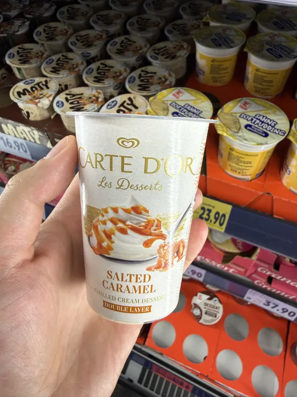 Carte d’Or Les Desserts Salted Caramel / Deser ze śmietany ukwaszonej karmel – solony karmel | 140g