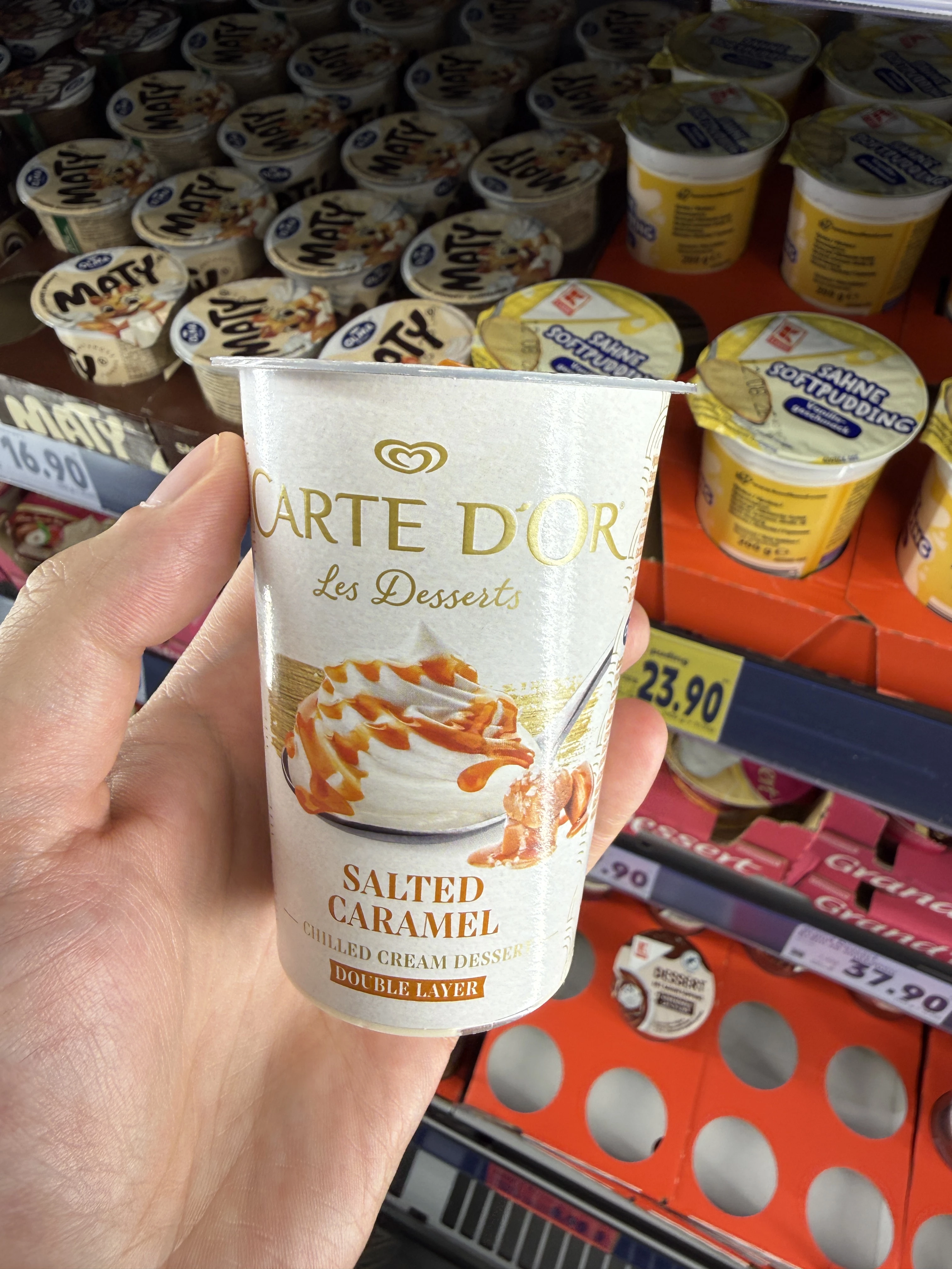 Carte d’Or Les Desserts Salted Caramel / Deser ze śmietany ukwaszonej karmel – solony karmel | 140g
