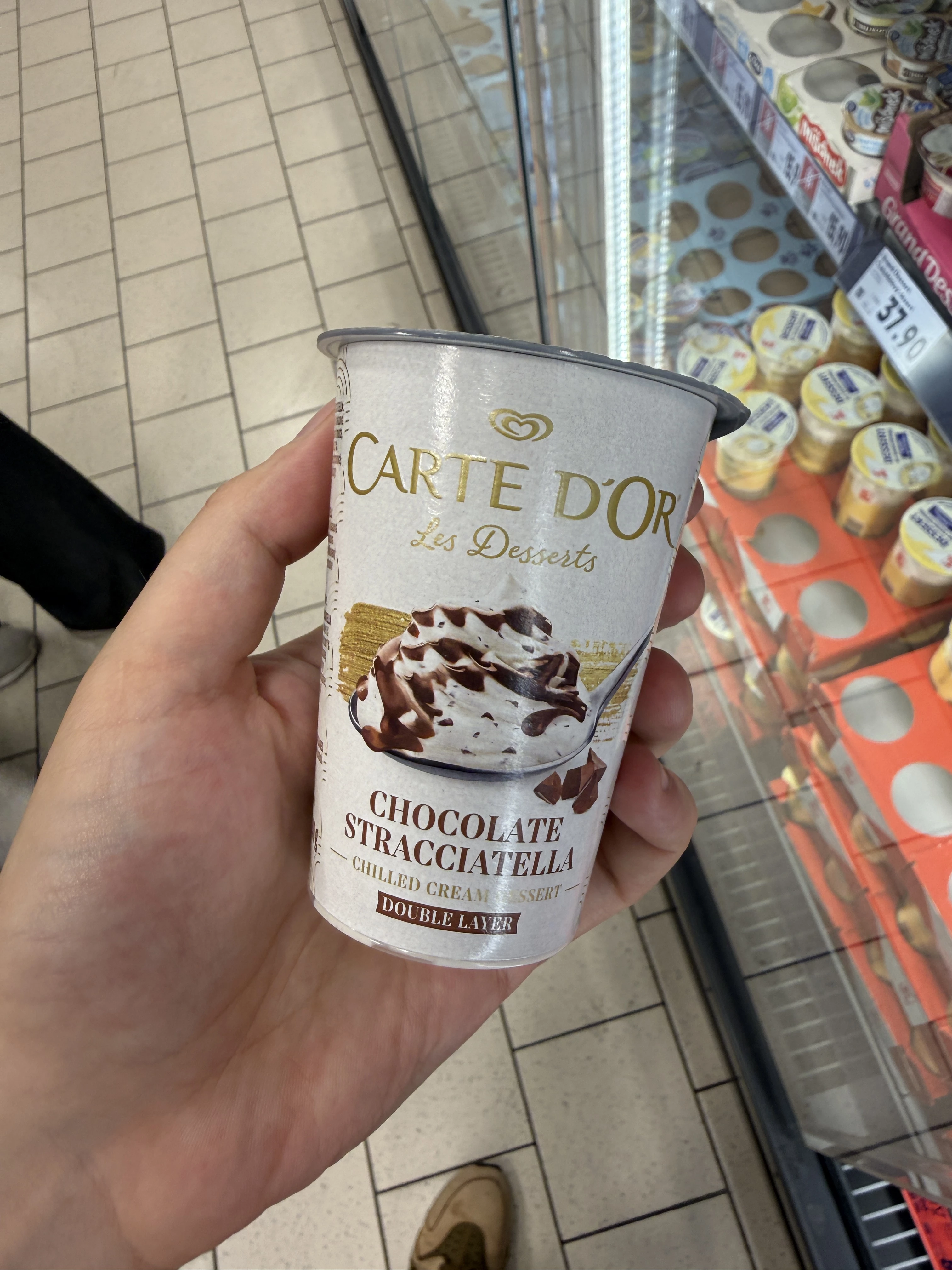 Carte d’Or Les Desserts Chocolate Stracciatella / Deser ze śmietany ukwaszonej czekolada – stracciatella | 140g