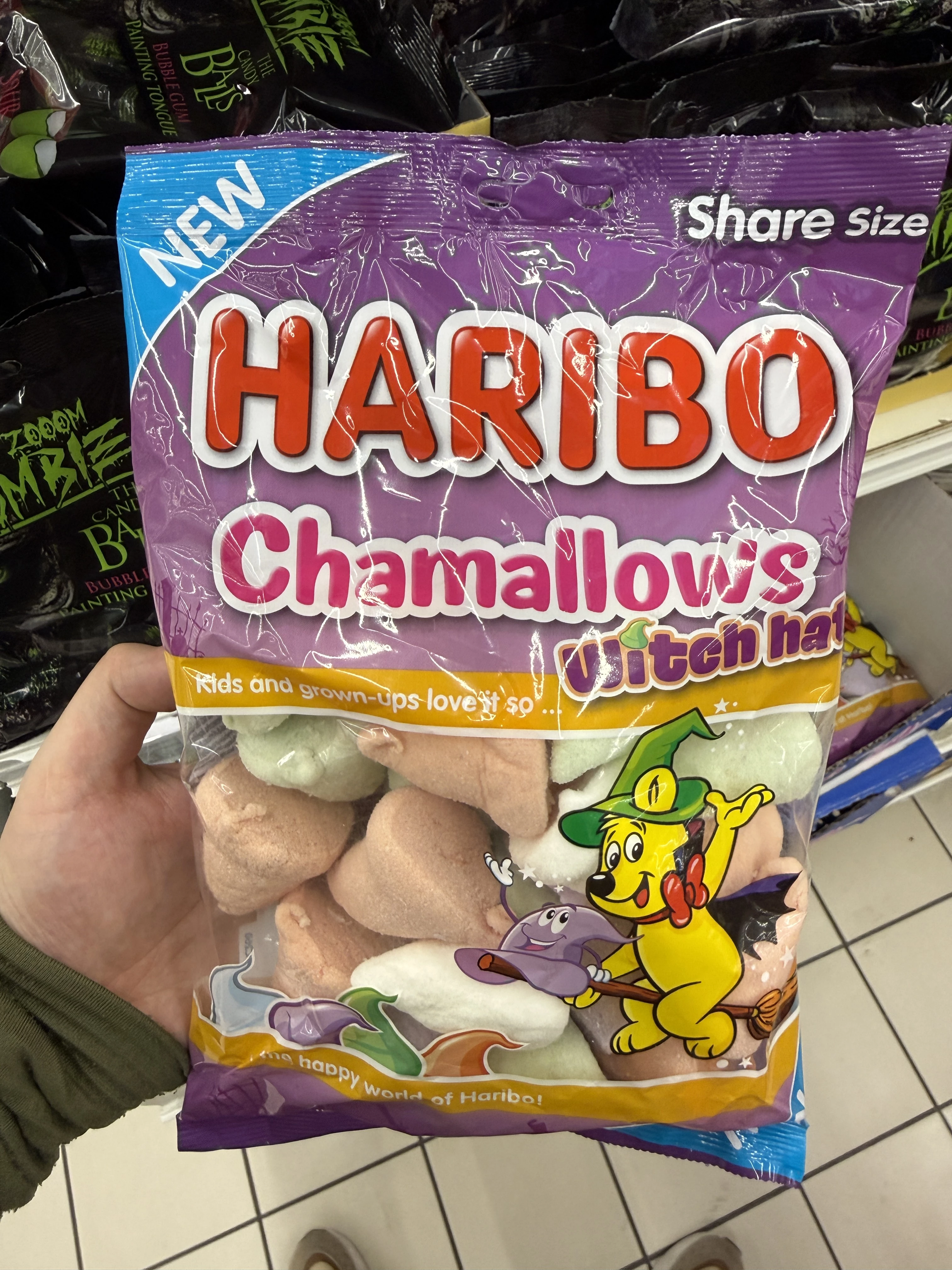 Haribo Chamallows Witch Hats Tutti Frutti | 175g