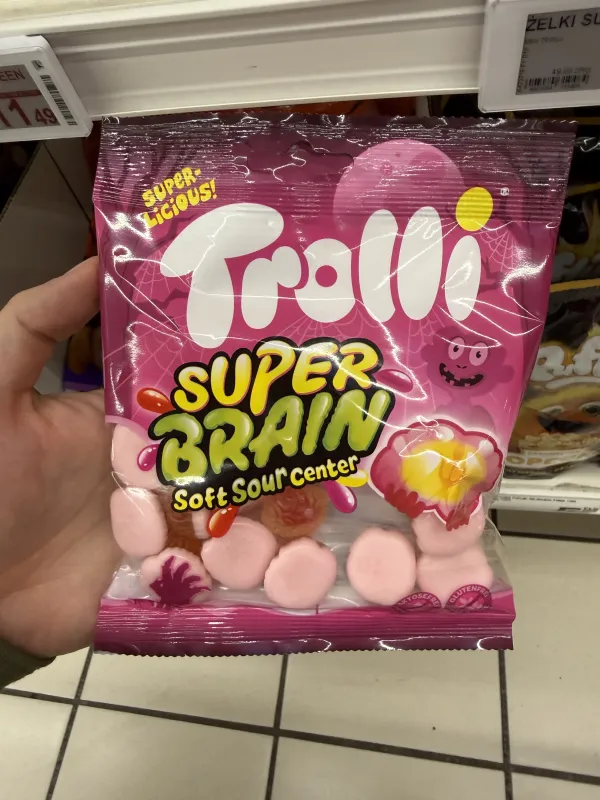 Trolli Super Brain Soft Sour Center | 100g