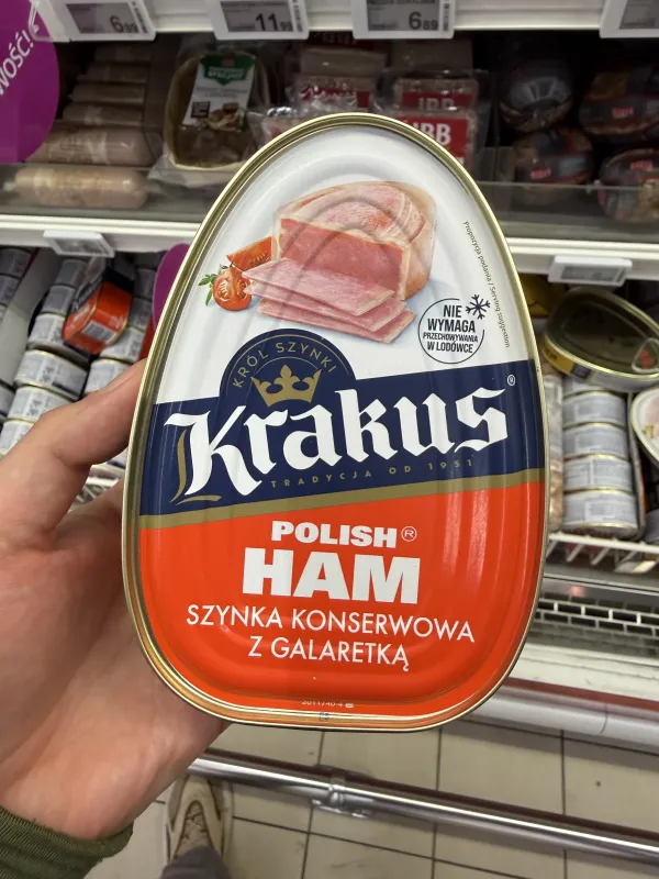 Krakus Polish Ham Szynka konserwowa z galaretką | 455g