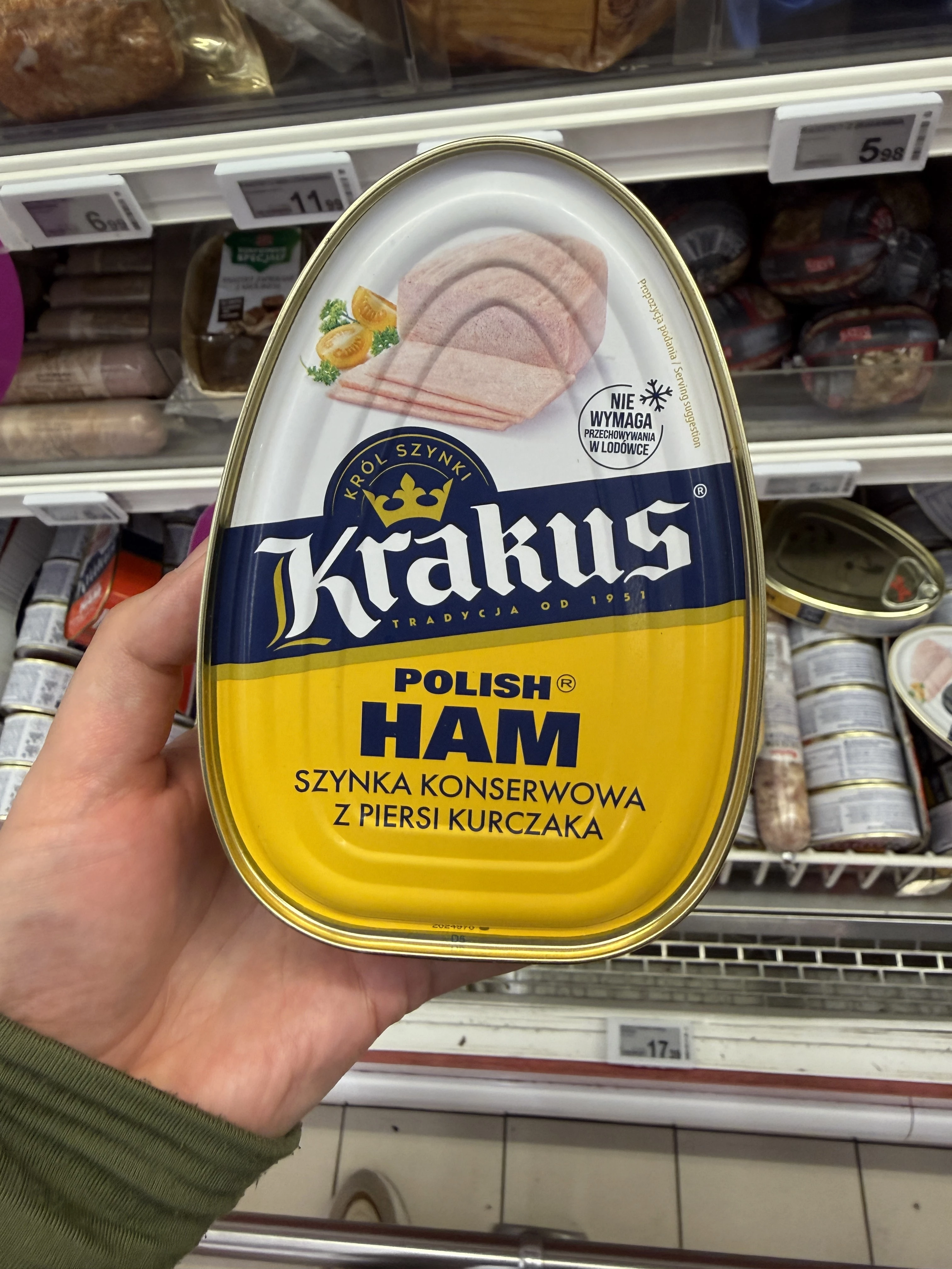 Krakus Polish Ham Szynka konserwowa z piersi kurczaka | 340g