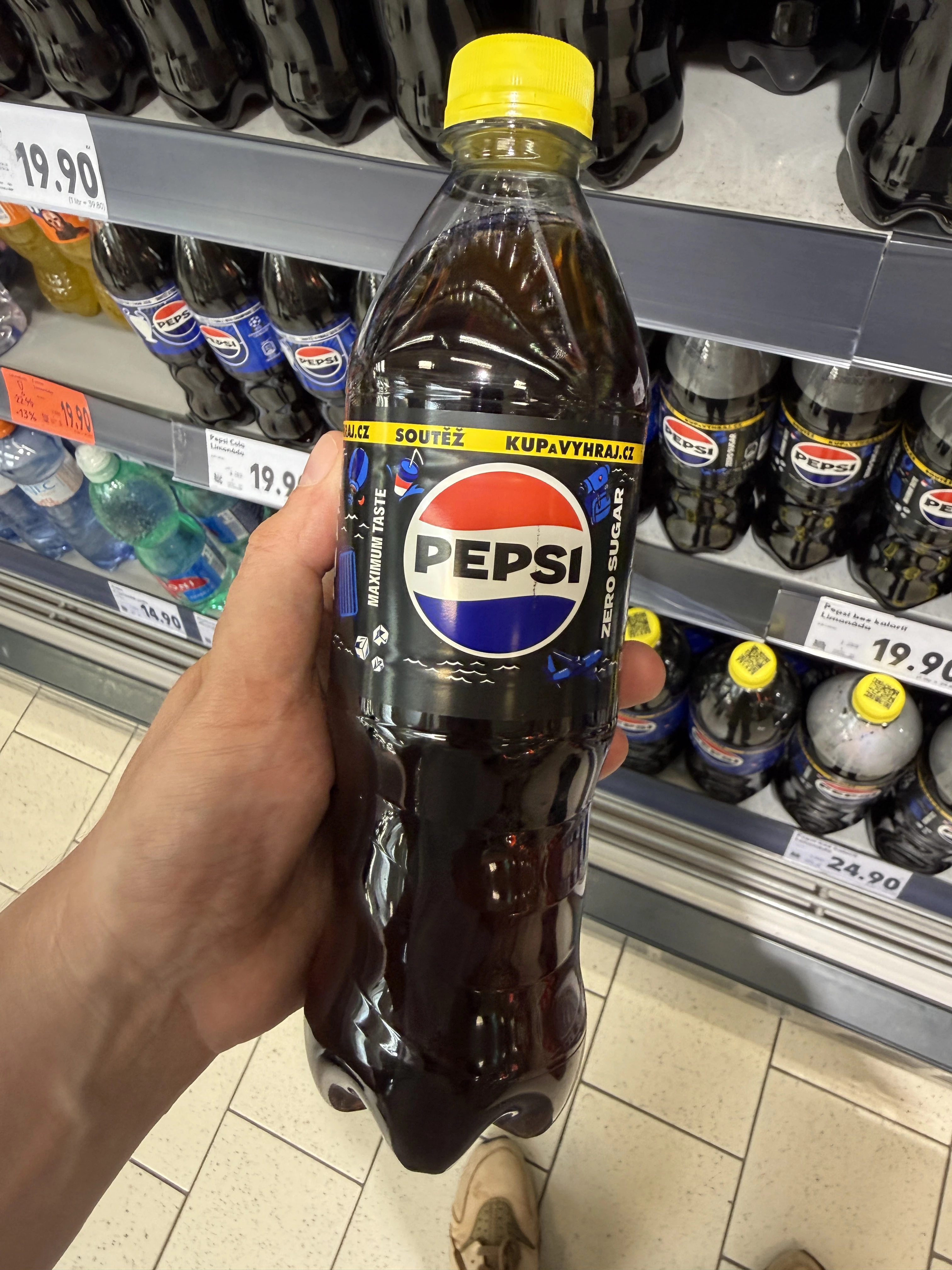 Pepsi Zero Sugar Maximum Taste (edycja konkursowa Kup a vyhraj) | 500ml