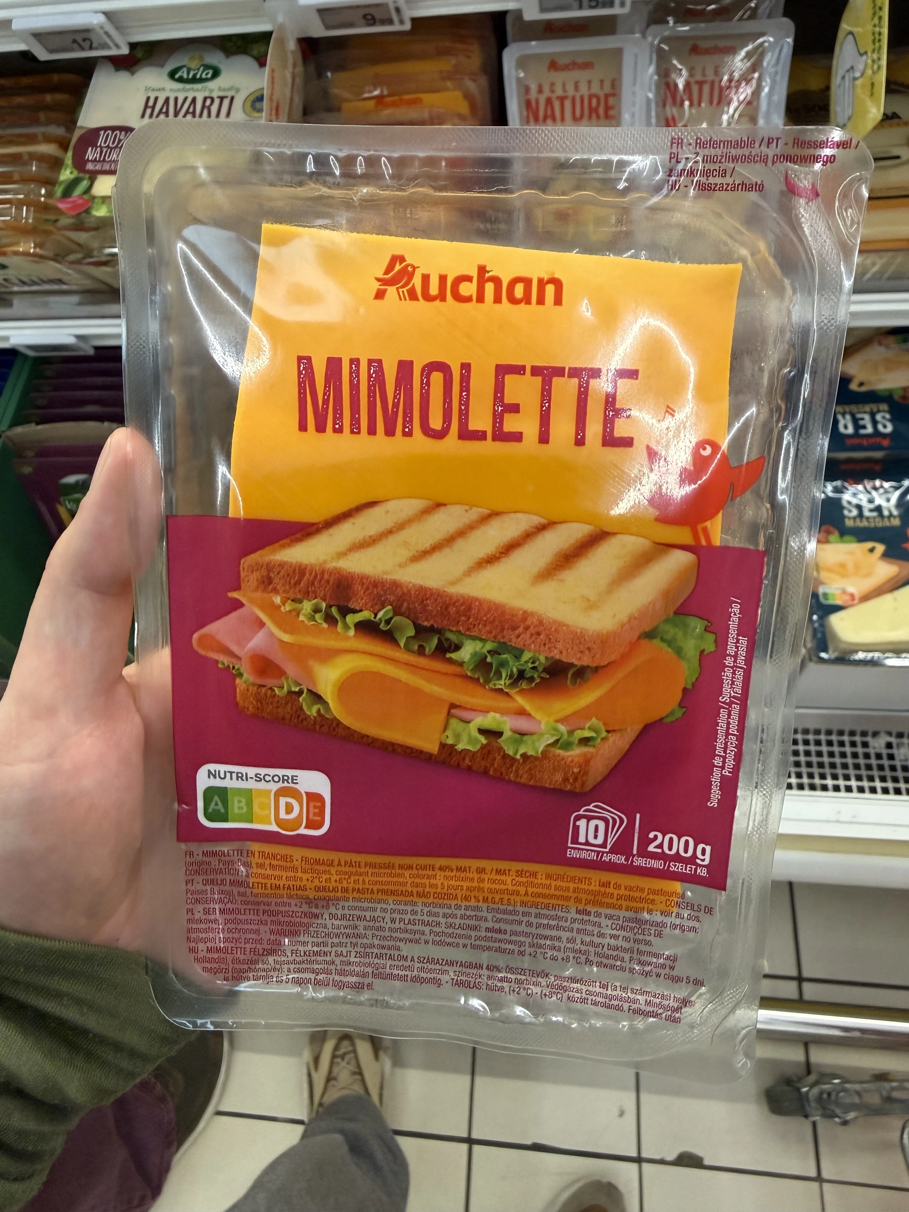 Auchan Mimolette ser w plastrach | 200g